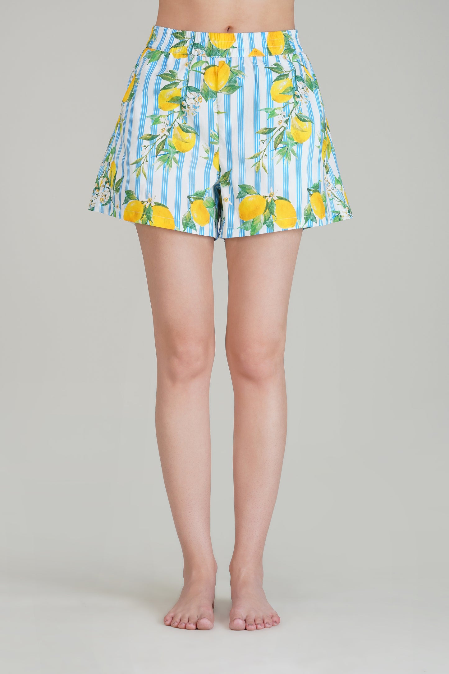 Blue Citrus Breeze Shorts Set - thebriefsstory