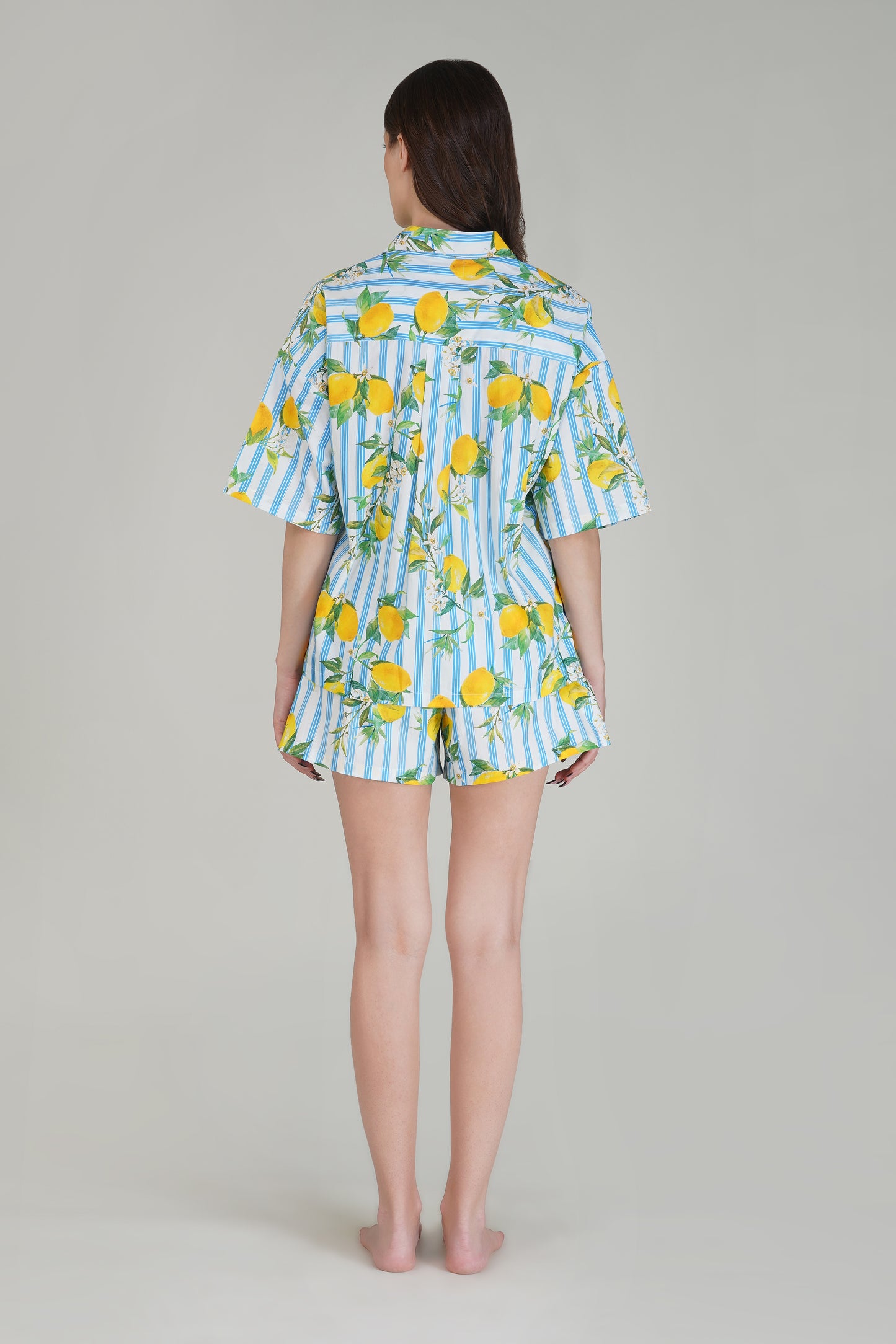 Blue Citrus Breeze Shorts Set - thebriefsstory