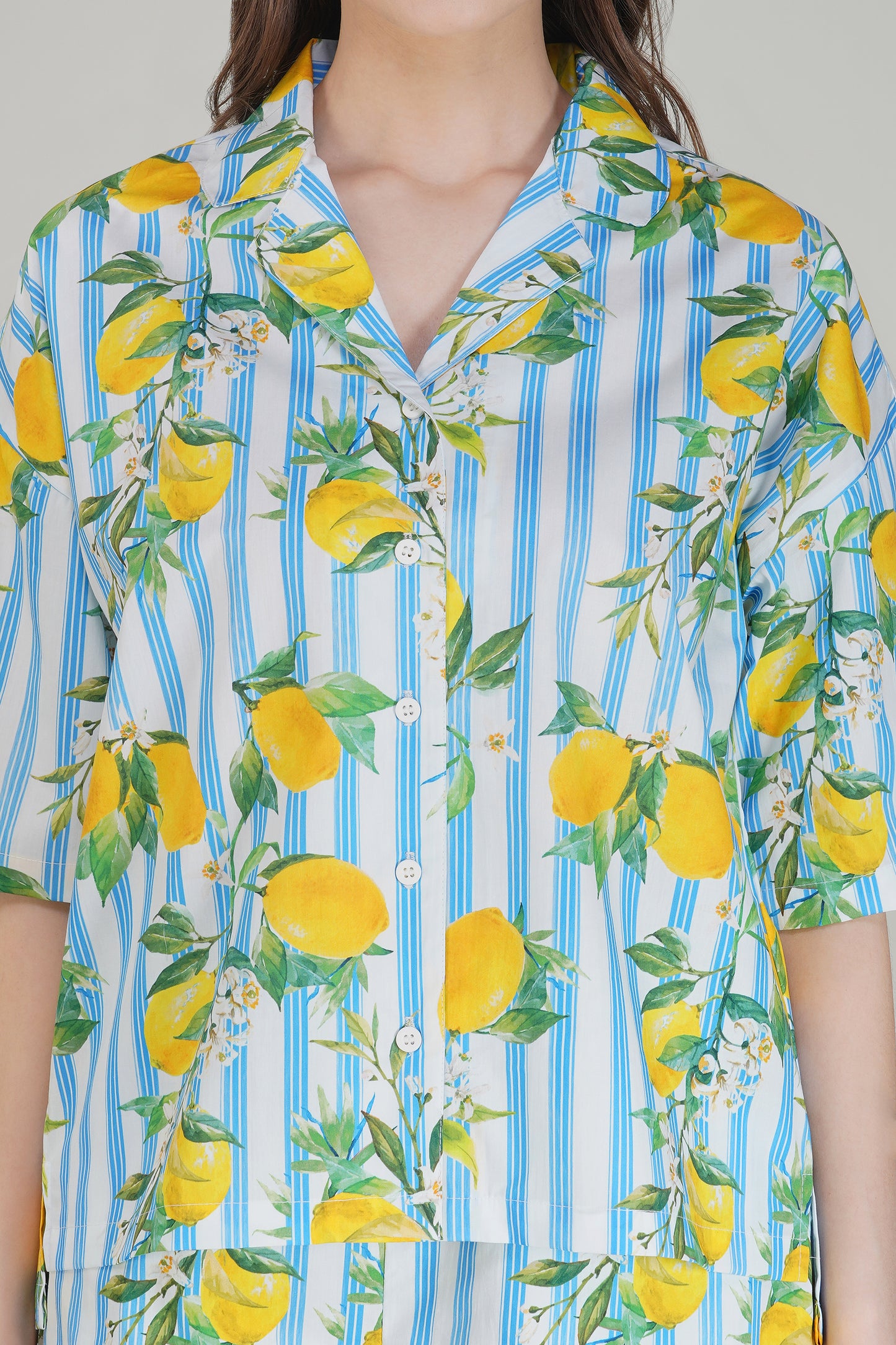 Blue Citrus Breeze Shorts Set - thebriefsstory