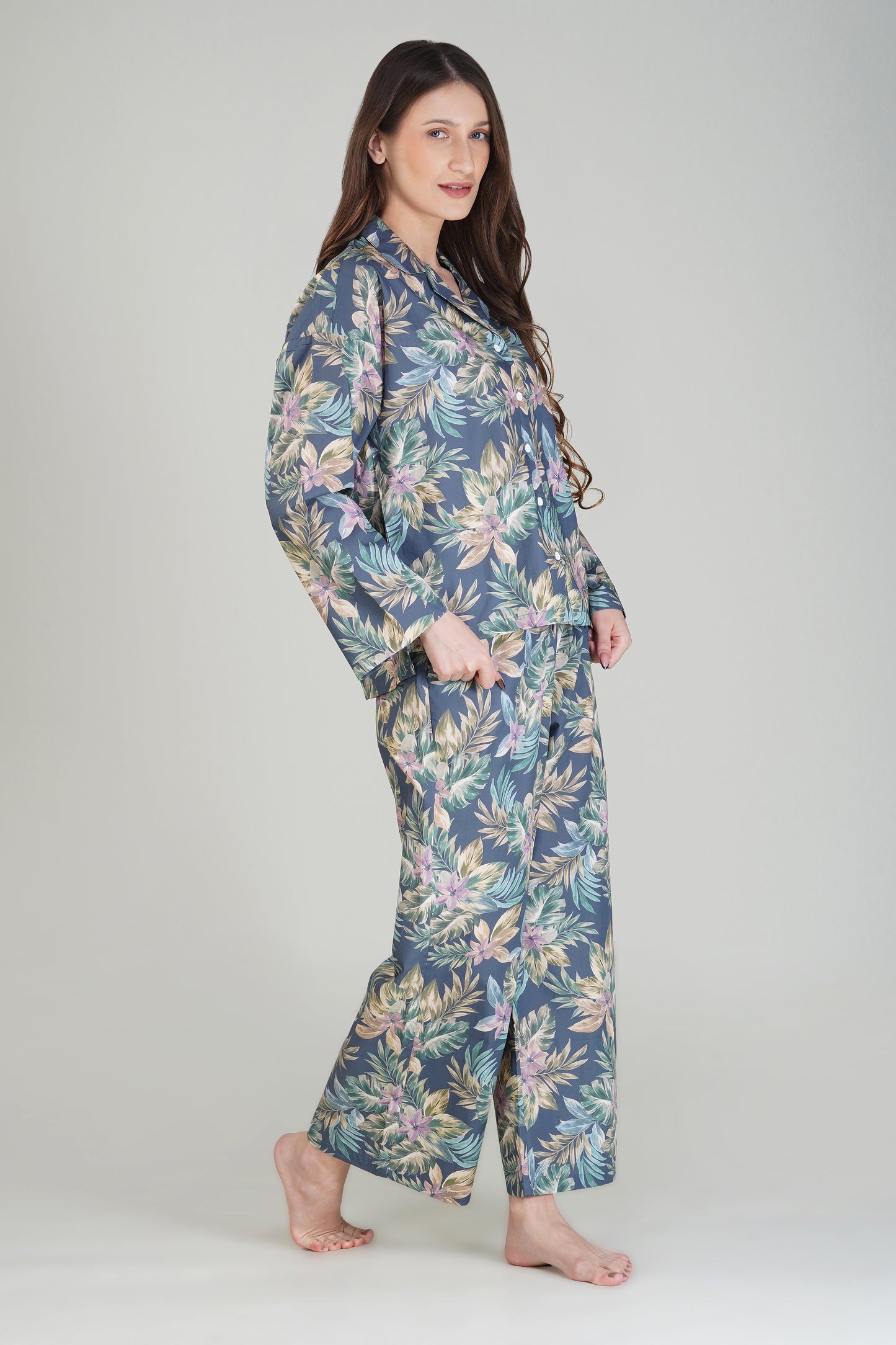 Tropical Elegance Pajama Set - thebriefsstory