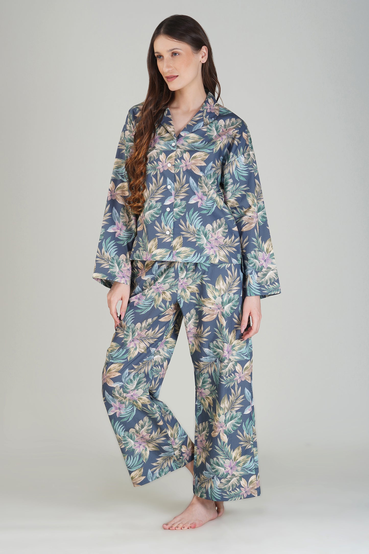 Tropical Elegance Pajama Set - thebriefsstory