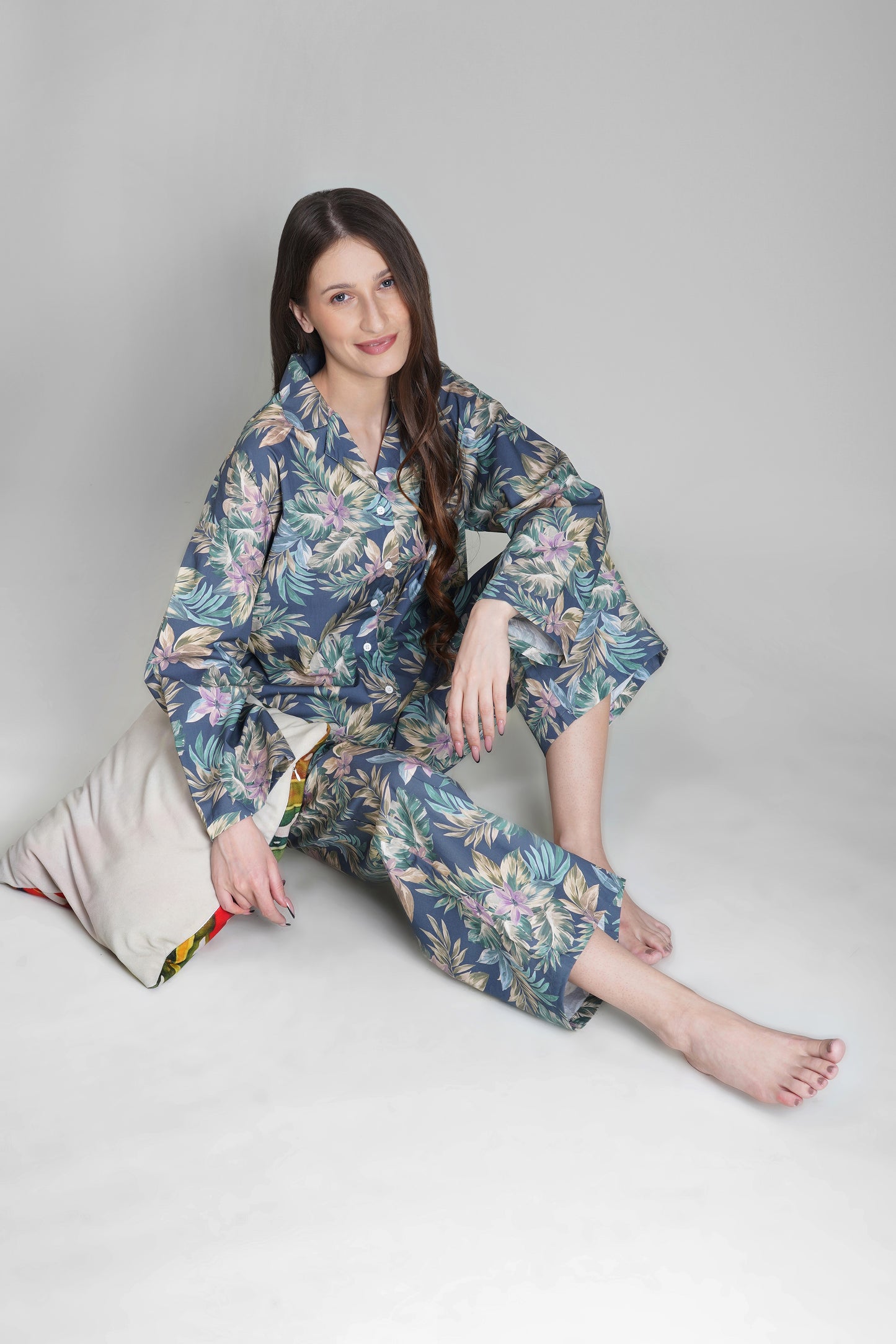 Tropical Elegance Pajama Set - thebriefsstory