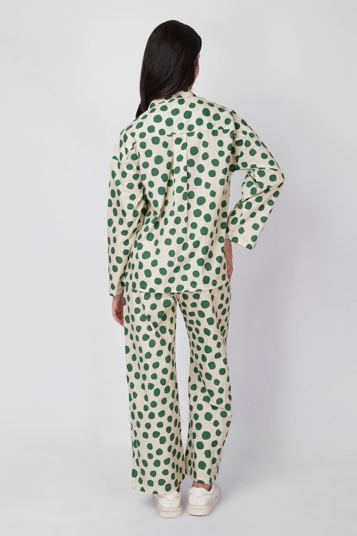 Green Polka Dot Set
