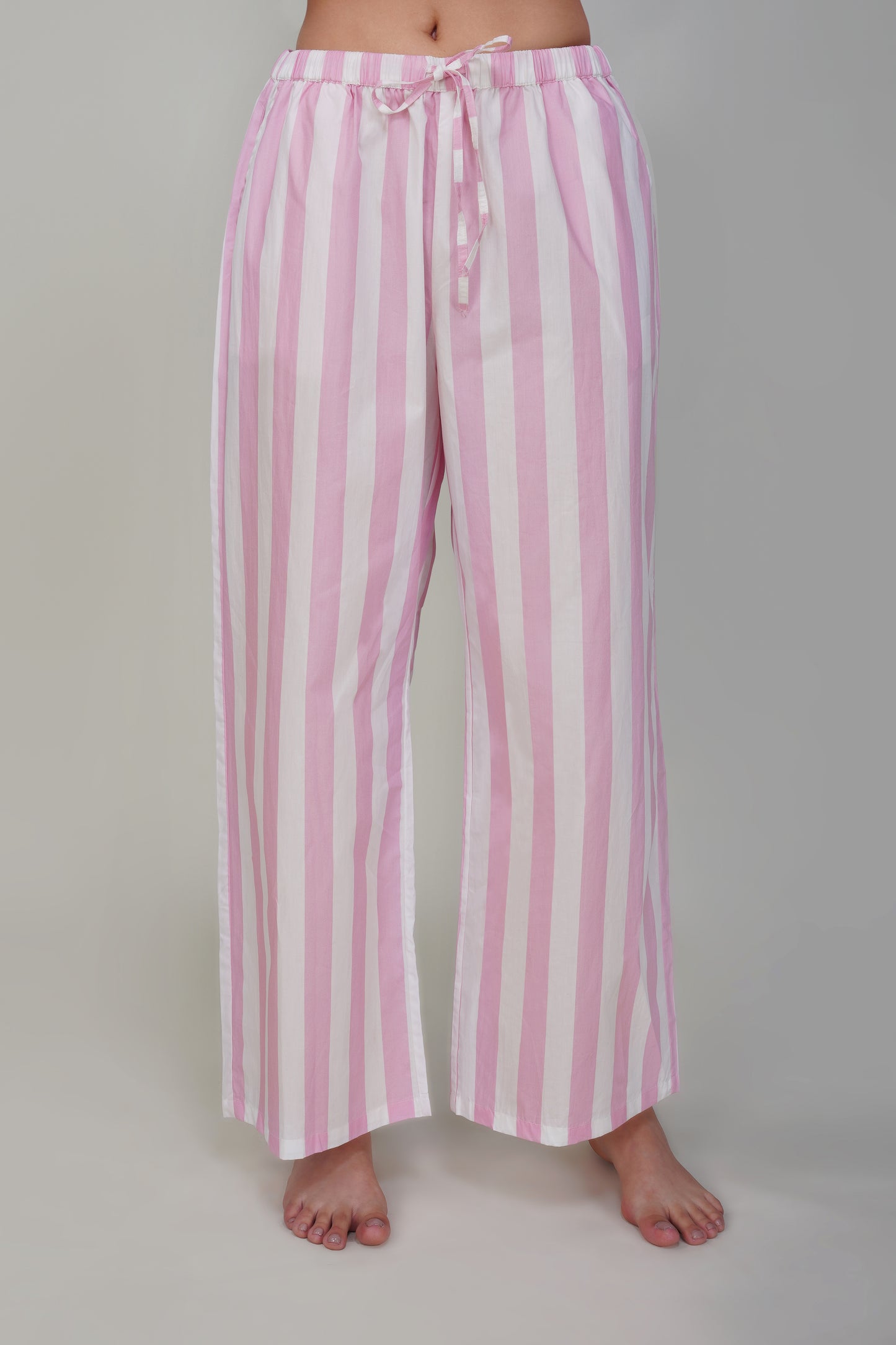 Pink Candy Stripe Pajama Set - thebriefsstory