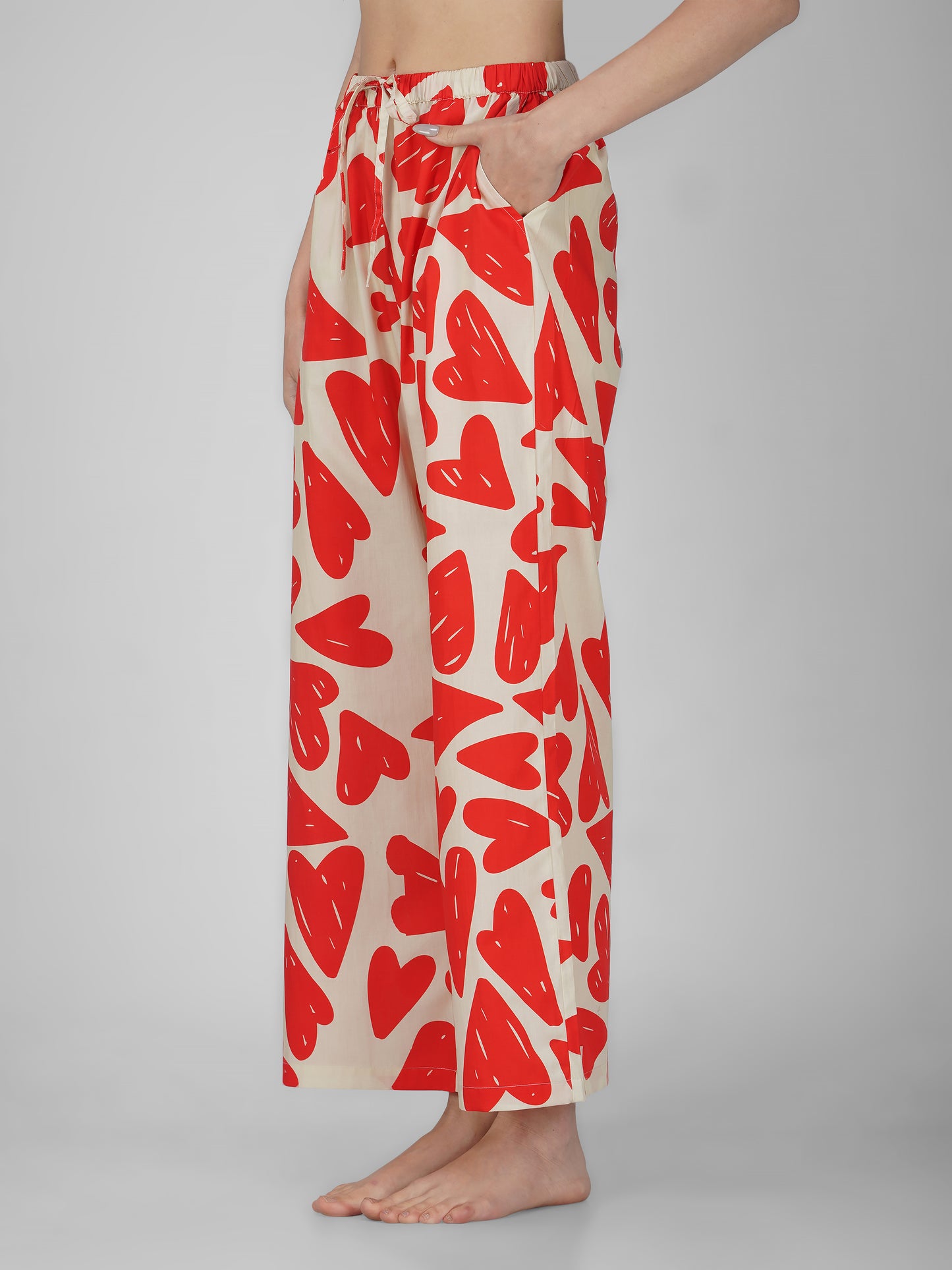 Val Heart Pajama Set - thebriefsstory