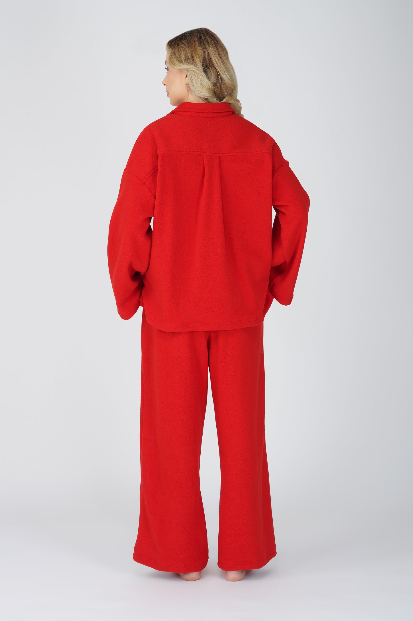 SOFT FLEECE MAROON PJ SET