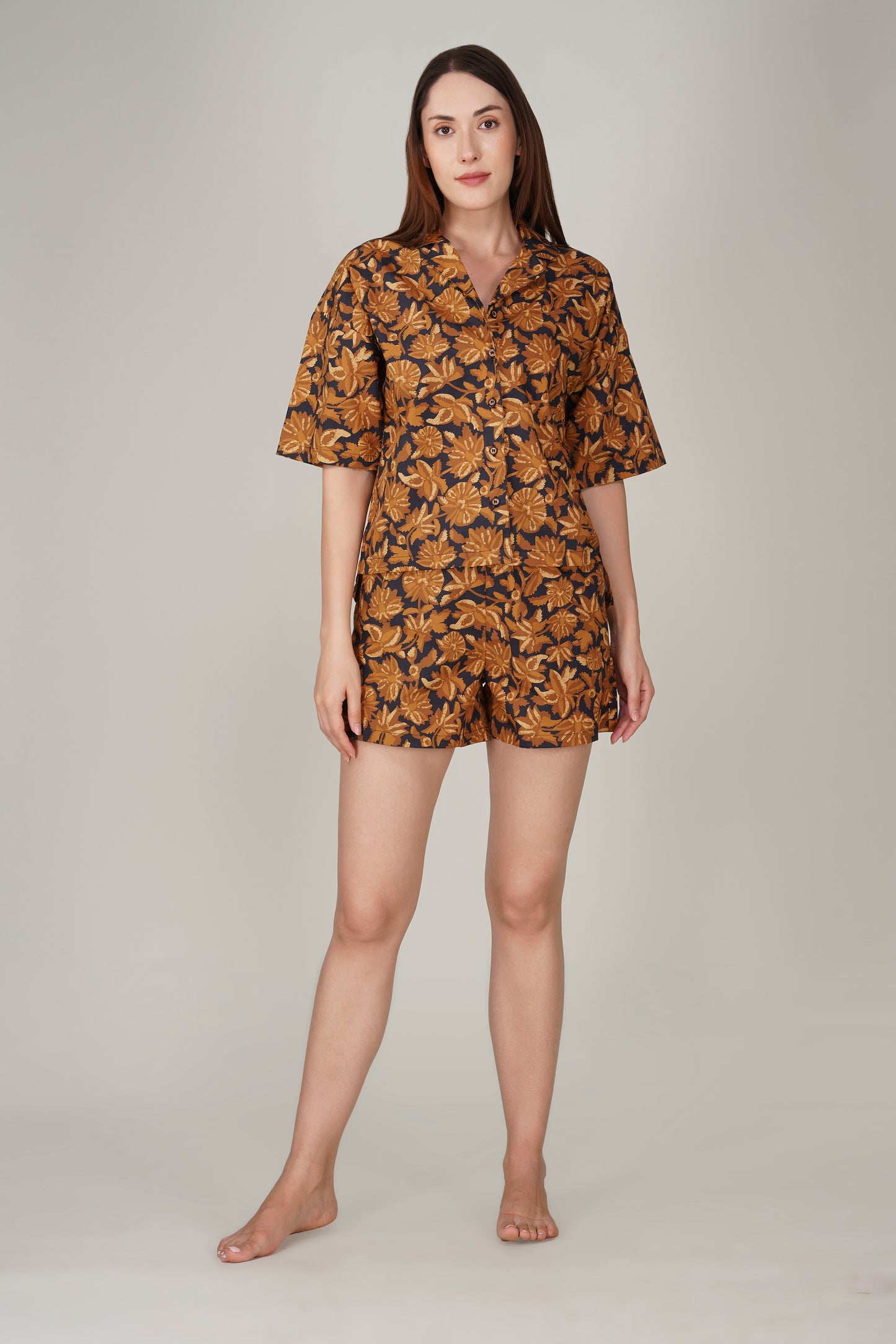 Midnight Petals Shorts Set. - thebriefsstory