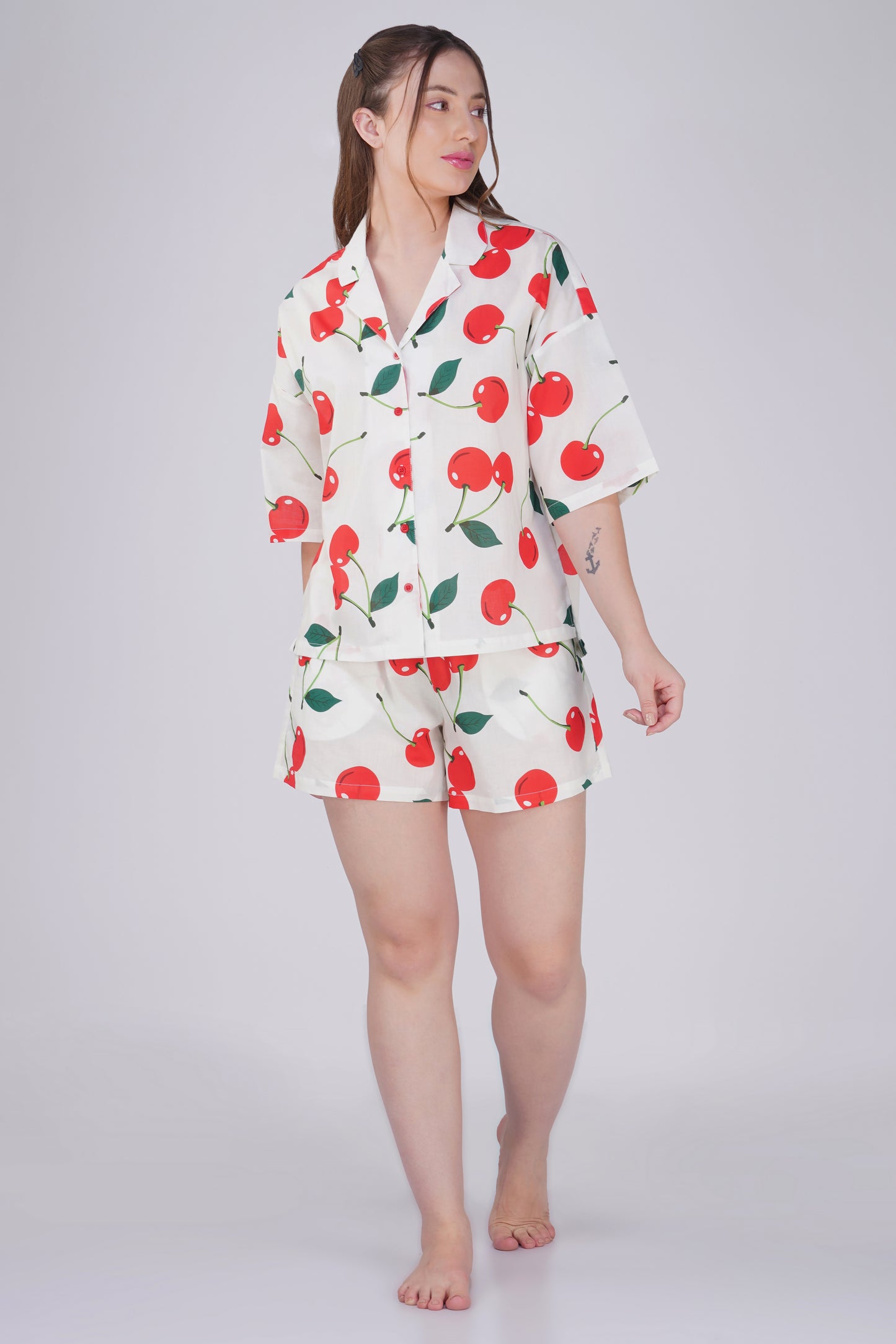 Cherry delight Short Set - thebriefsstory