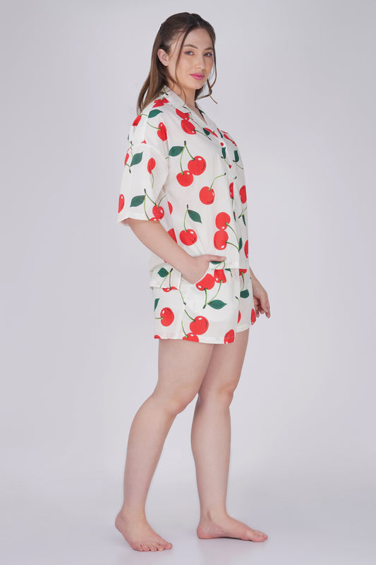 Cherry delight Short Set - thebriefsstory