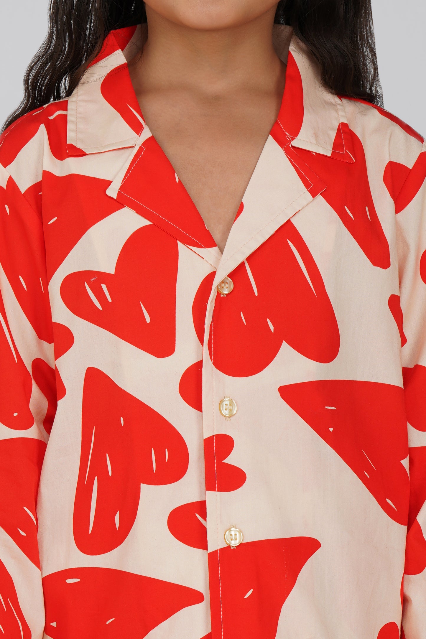 Heart Print Nightsuit - thebriefsstory