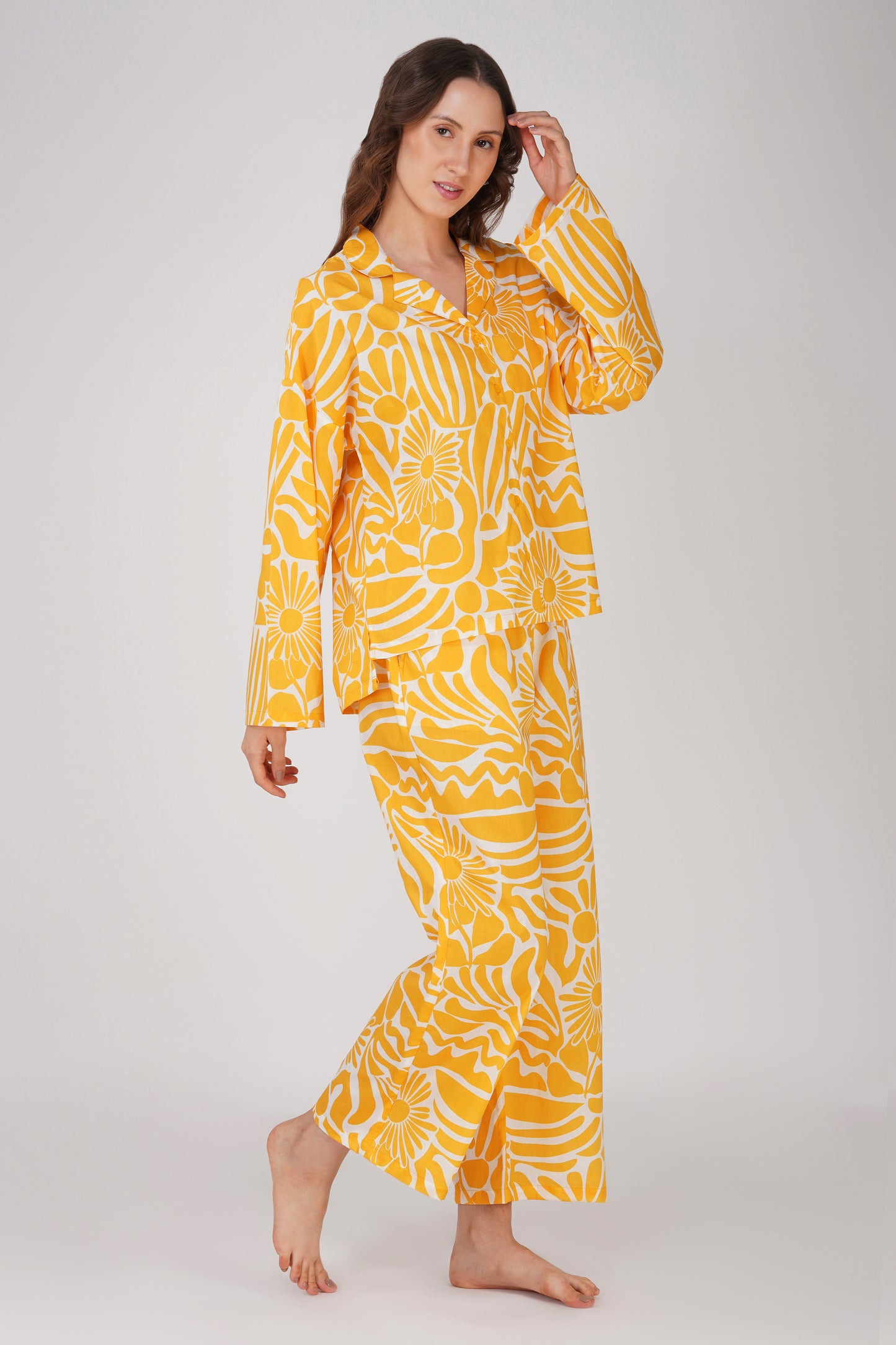 Sunshine Florals Pyjama set - thebriefsstory