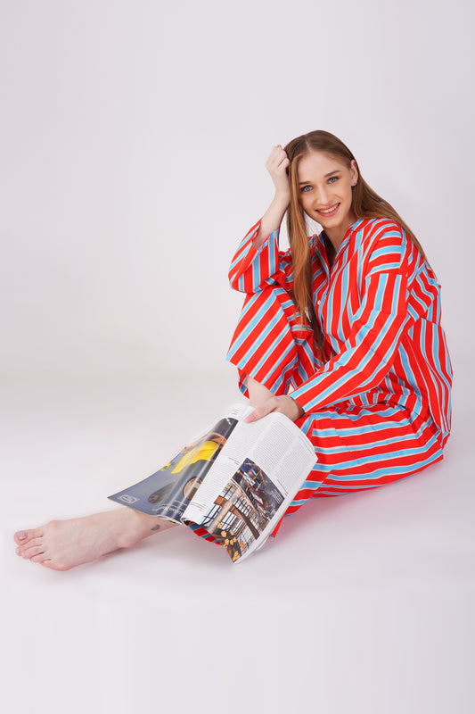 Classic Bold Stripes Pajama Set. - thebriefsstory