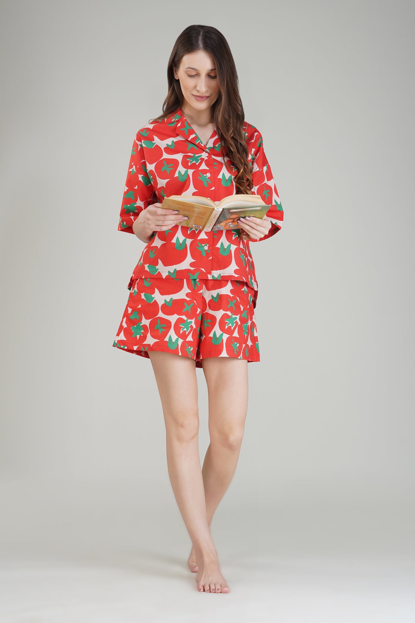 Tomato Tango Shorts Set - thebriefsstory