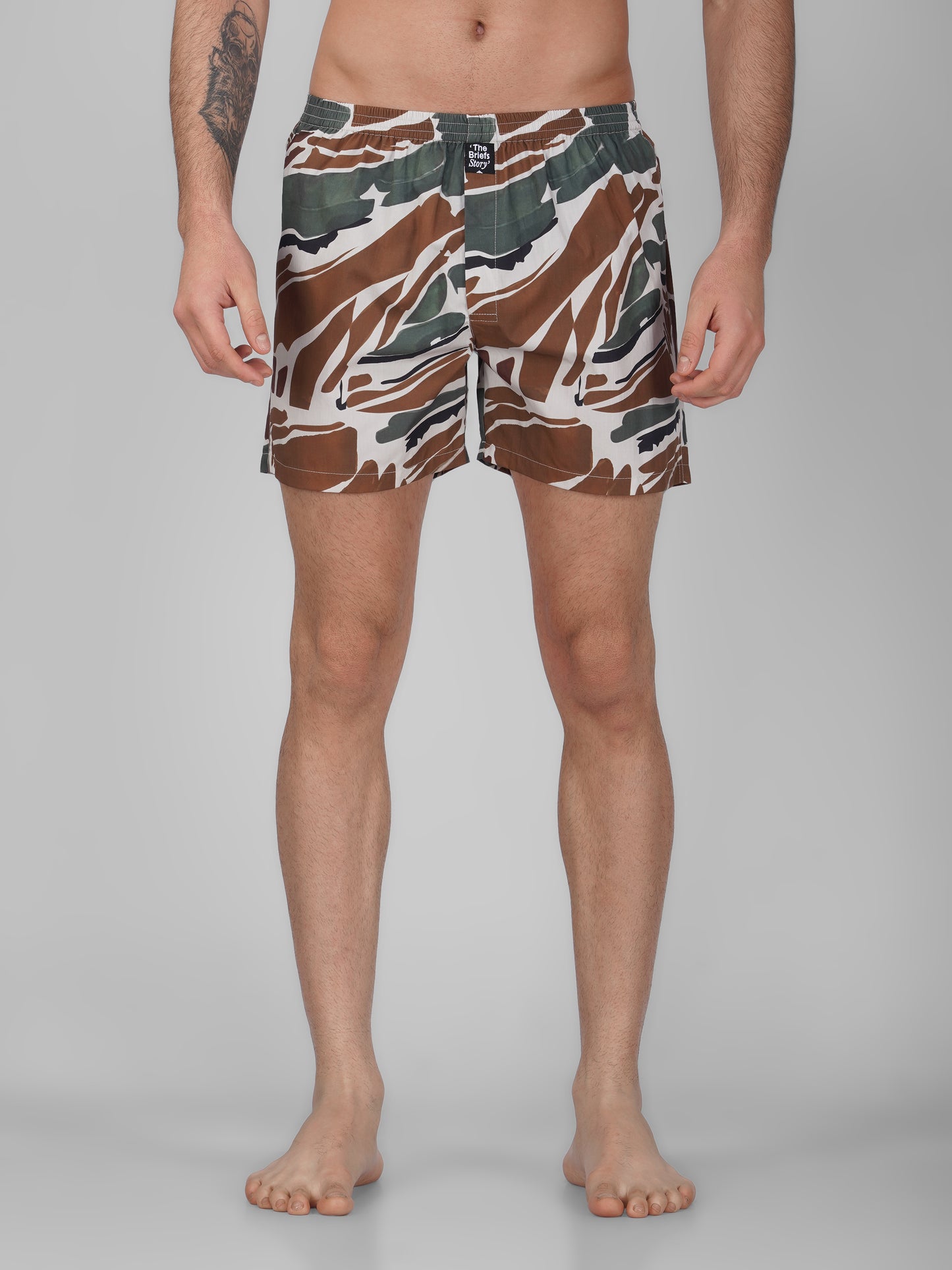 Camo Print Cotton BoxerShorts - thebriefsstory