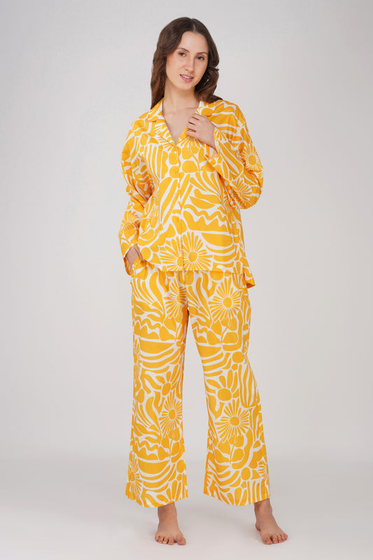 Sunshine Florals Pyjama set - thebriefsstory