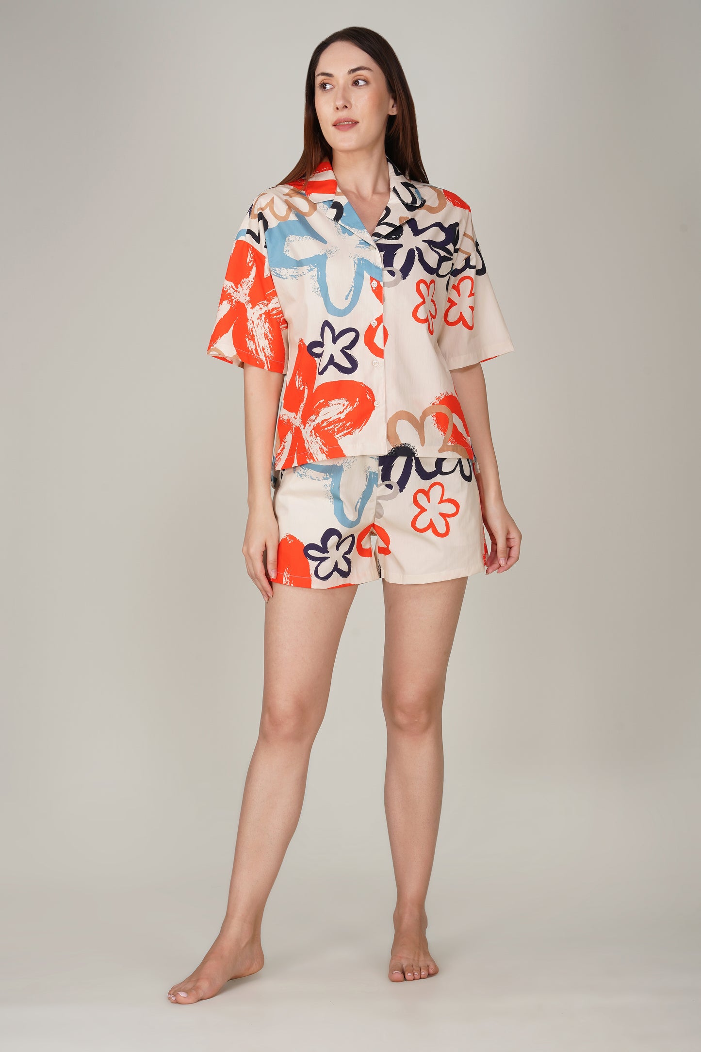 Abstract Blossom Short Set - thebriefsstory