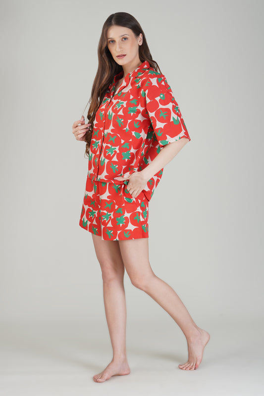 Tomato Tango Shorts Set - thebriefsstory