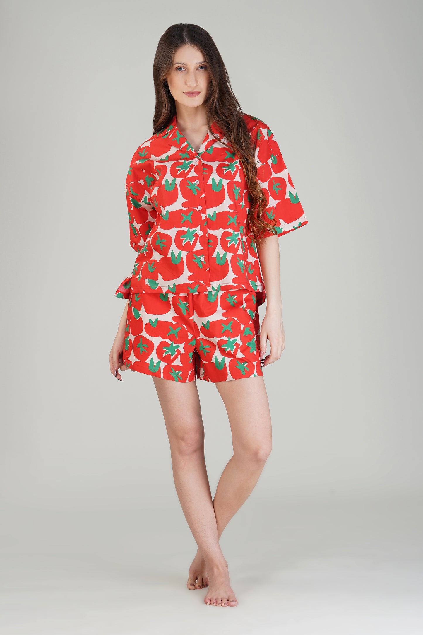 Tomato Tango Shorts Set - thebriefsstory