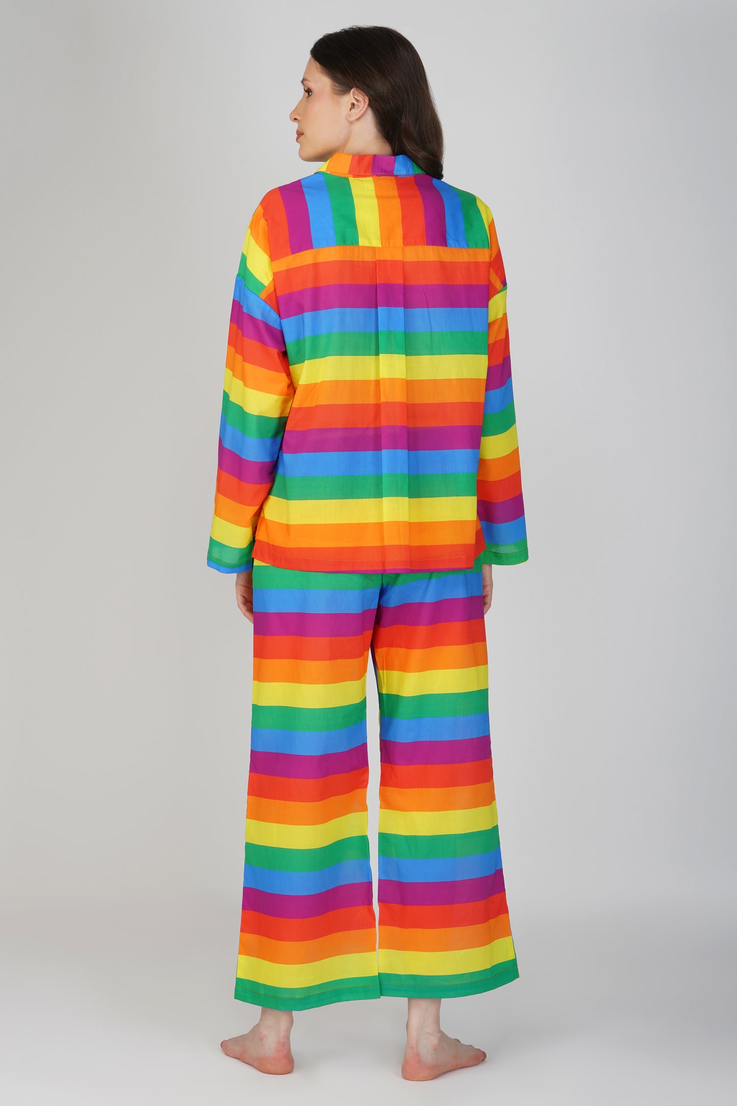 Pride Colorful Stripes Pyjama set - thebriefsstory