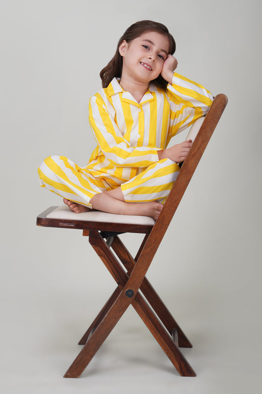 Little Citrus Stripe Pajama Set - thebriefsstory