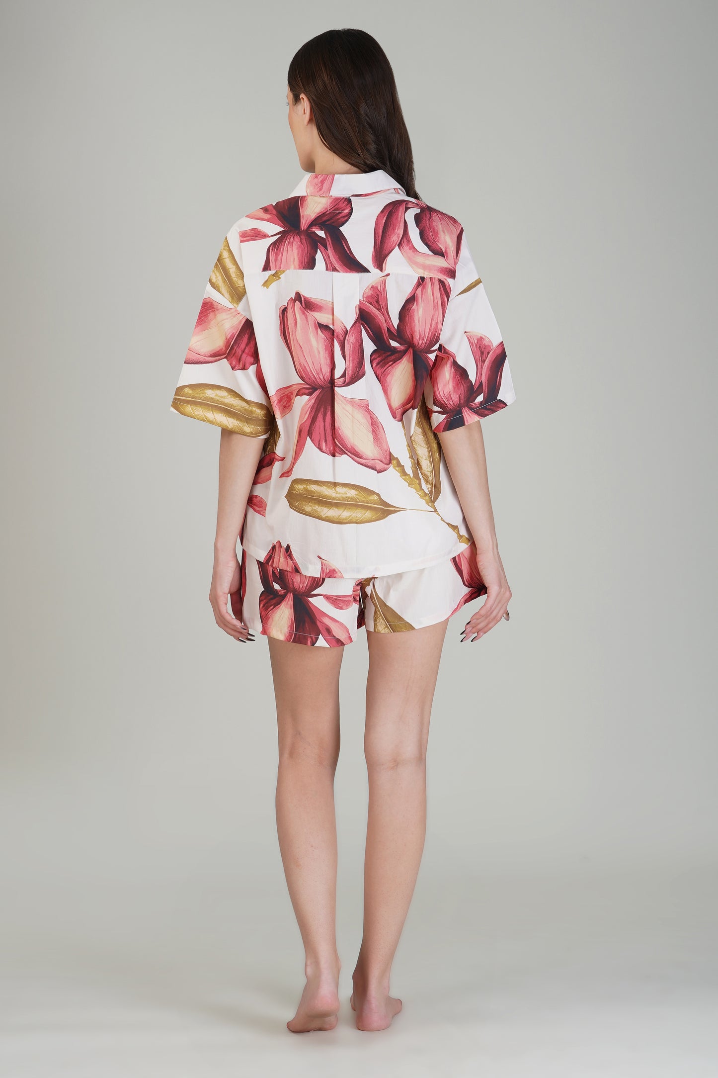 Pink Petal Shorts Set - thebriefsstory