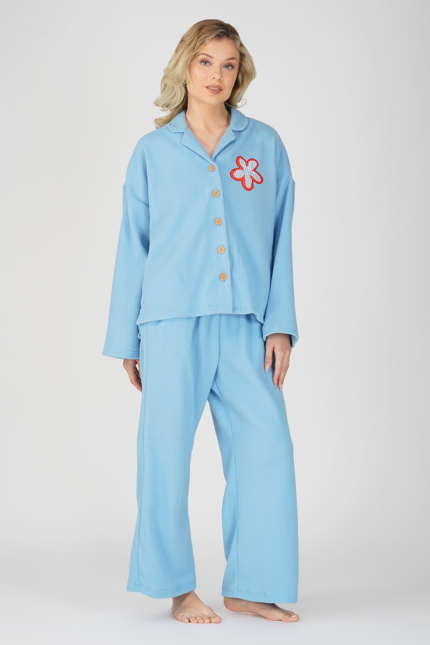 SOFT FLEECE LIGHT BLUE PJ SET