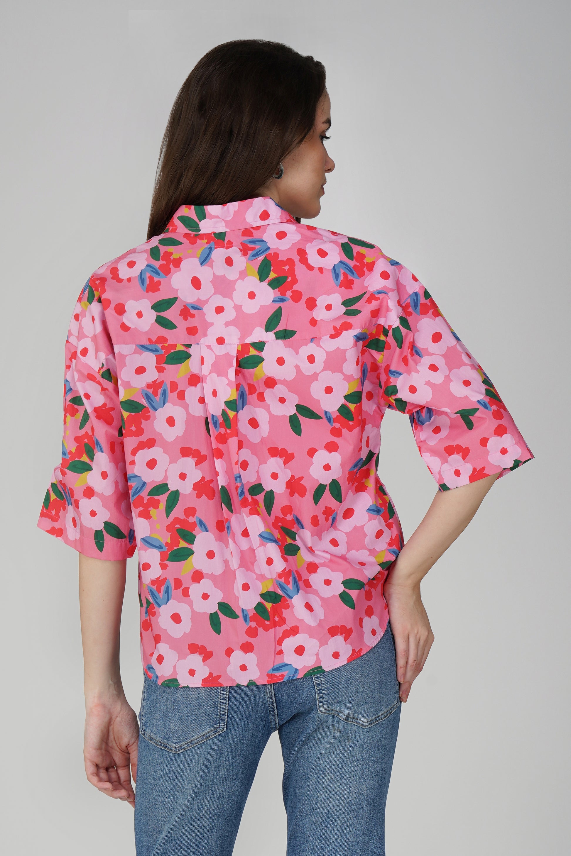 Floral Fiesta Oversized Shirt 🌺 - thebriefsstory