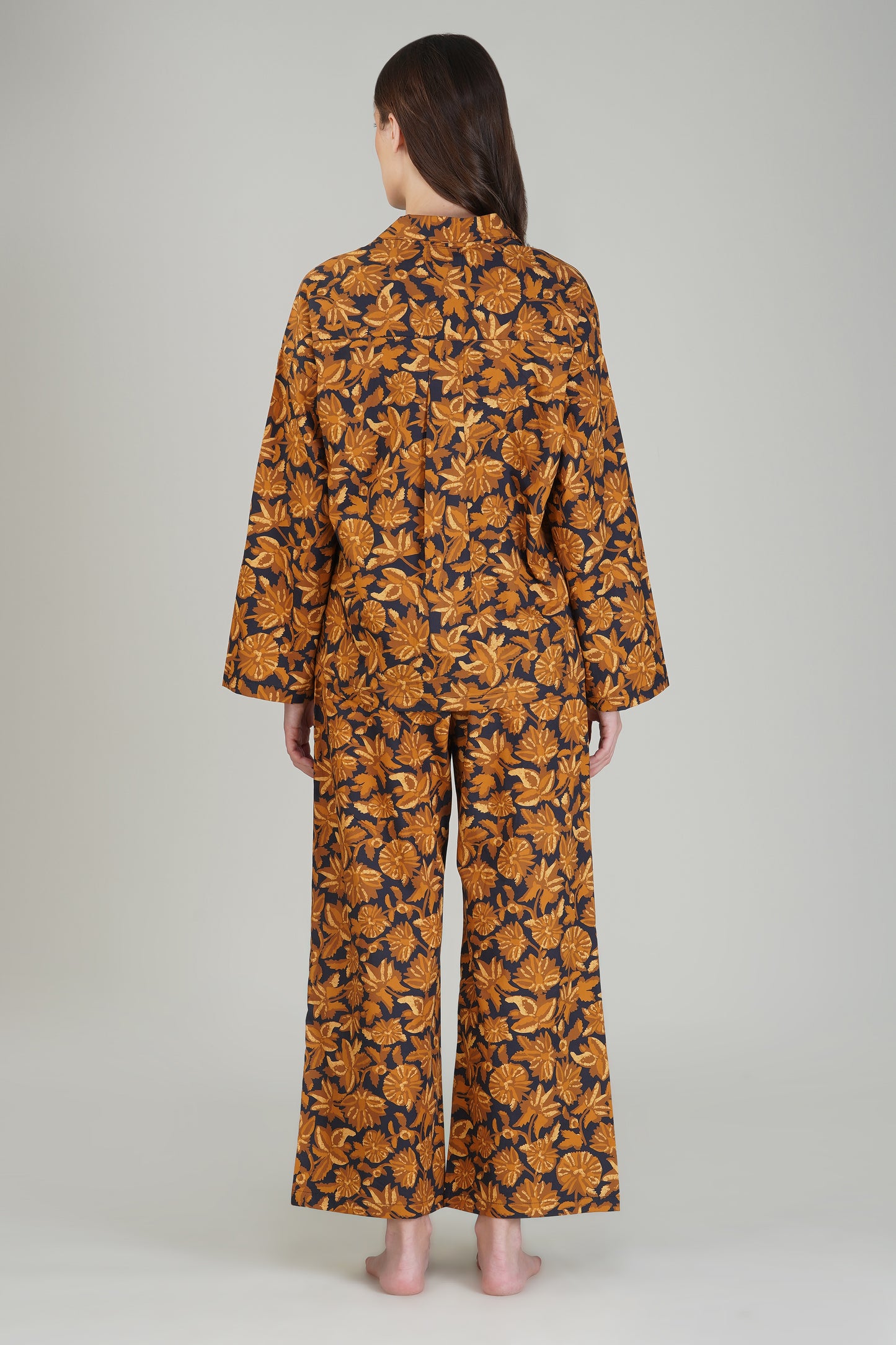 Midnight Petals Pajama Set - thebriefsstory