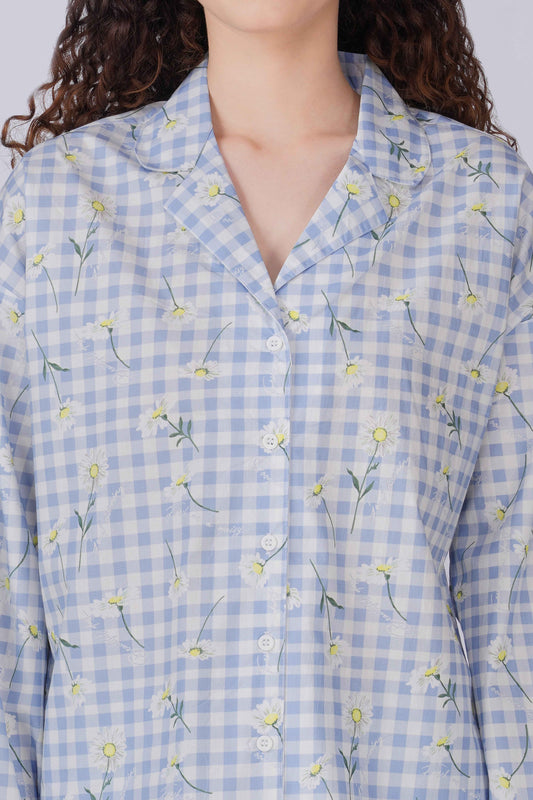 Custom Gingham Garden Pajama Set