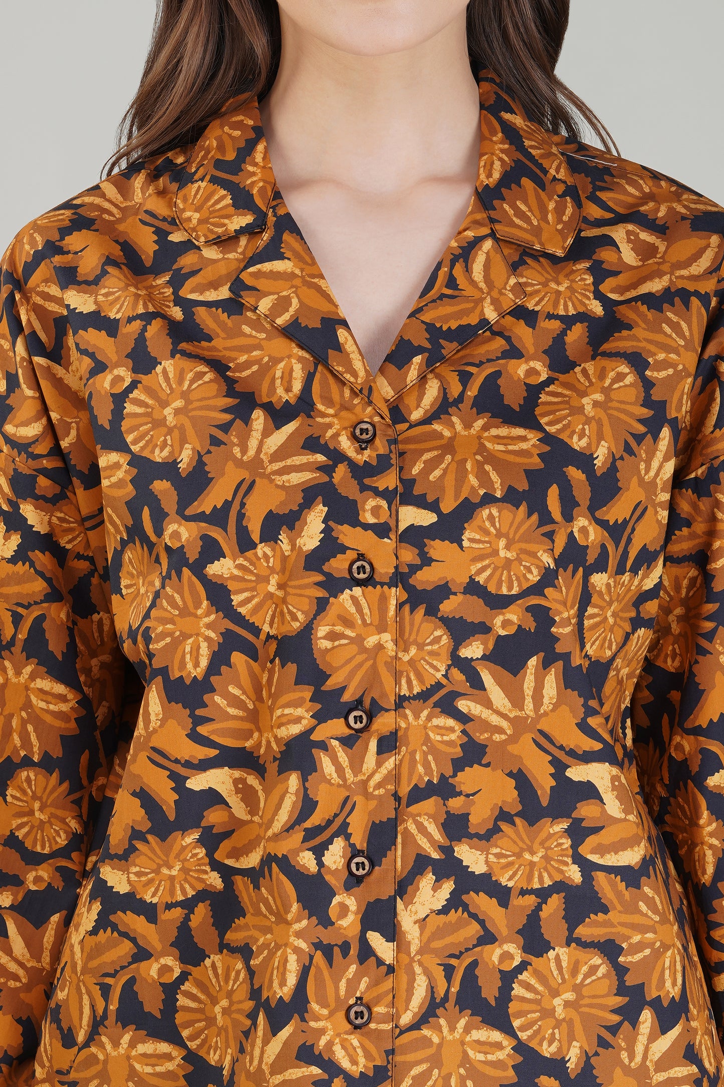 Midnight Petals Pajama Set - thebriefsstory