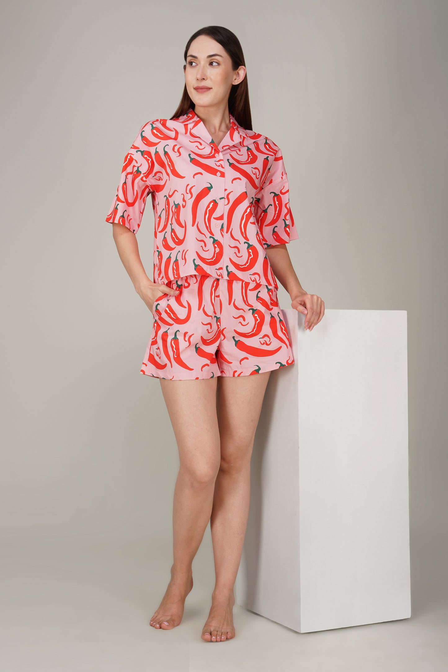 Chilli Charm Shorts Set. - thebriefsstory