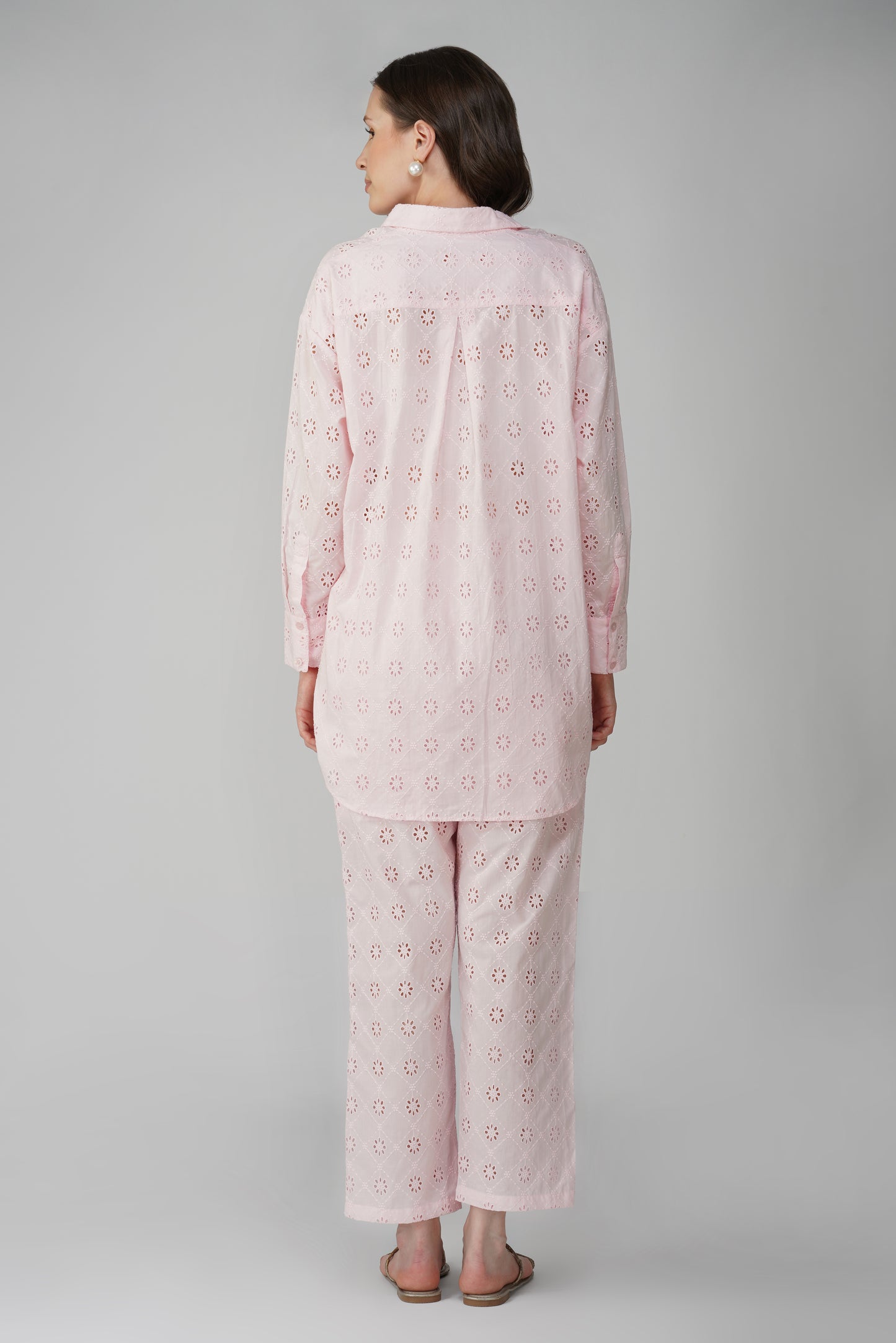 Schiffli Boyfriend Shirt