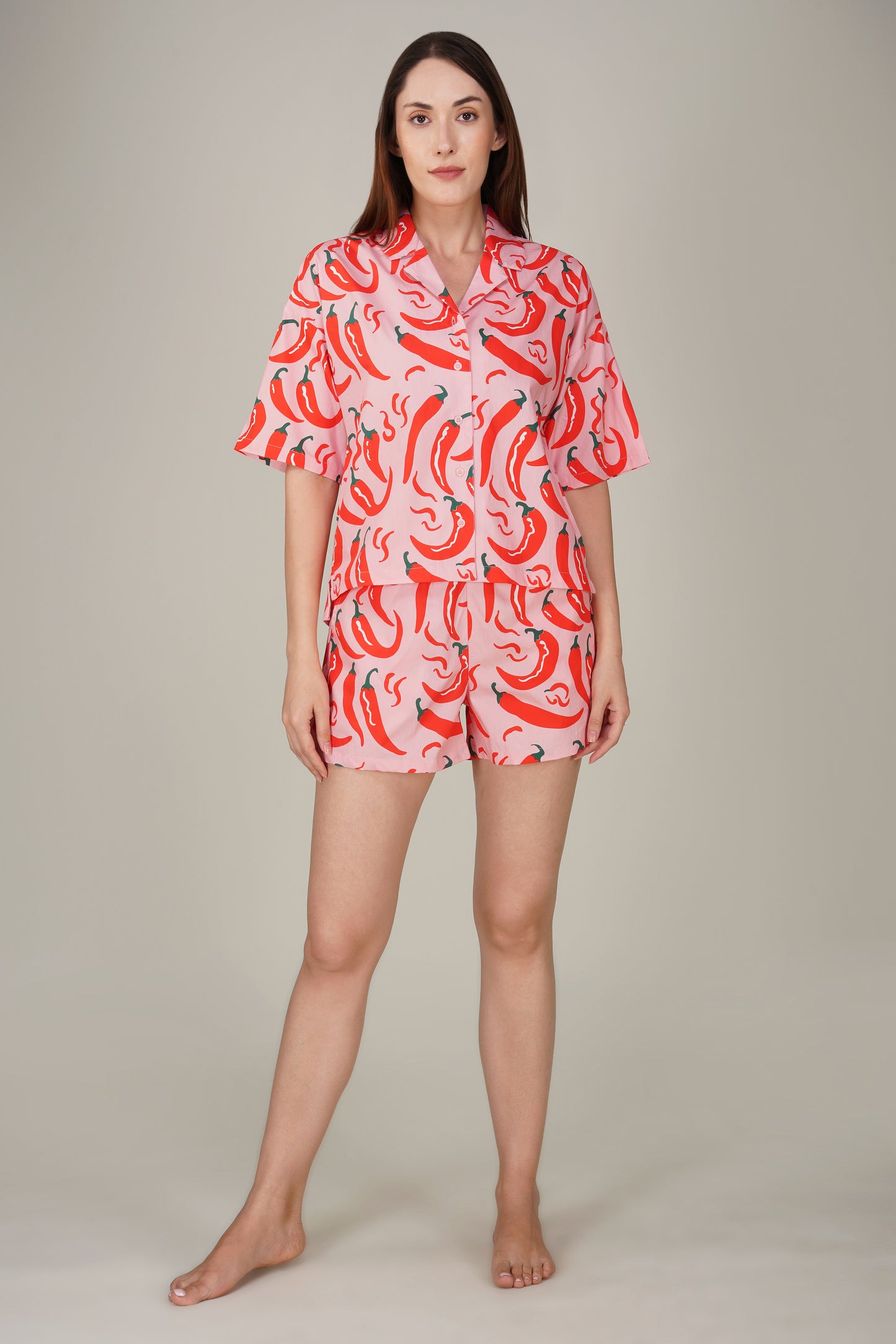 Chilli Charm Shorts Set. - thebriefsstory
