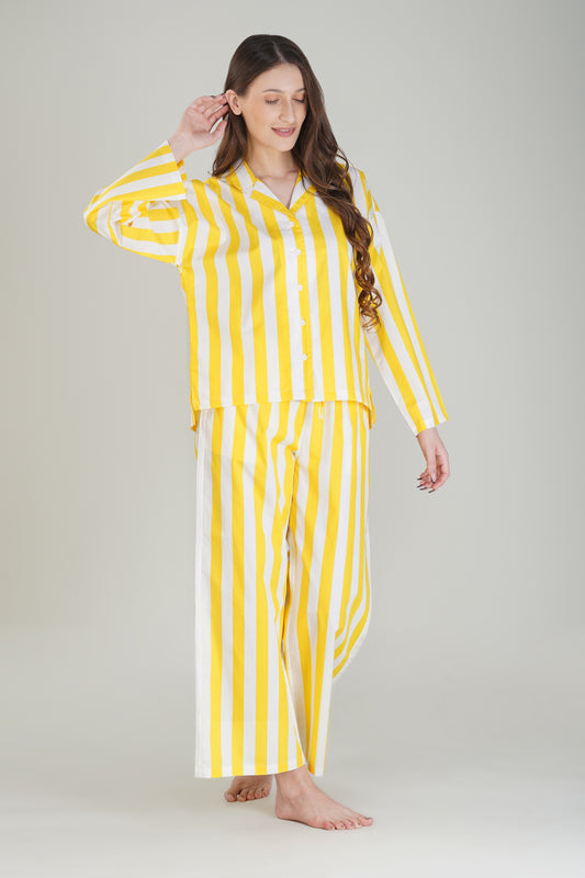 Citrus Stripe Pajama Set - thebriefsstory