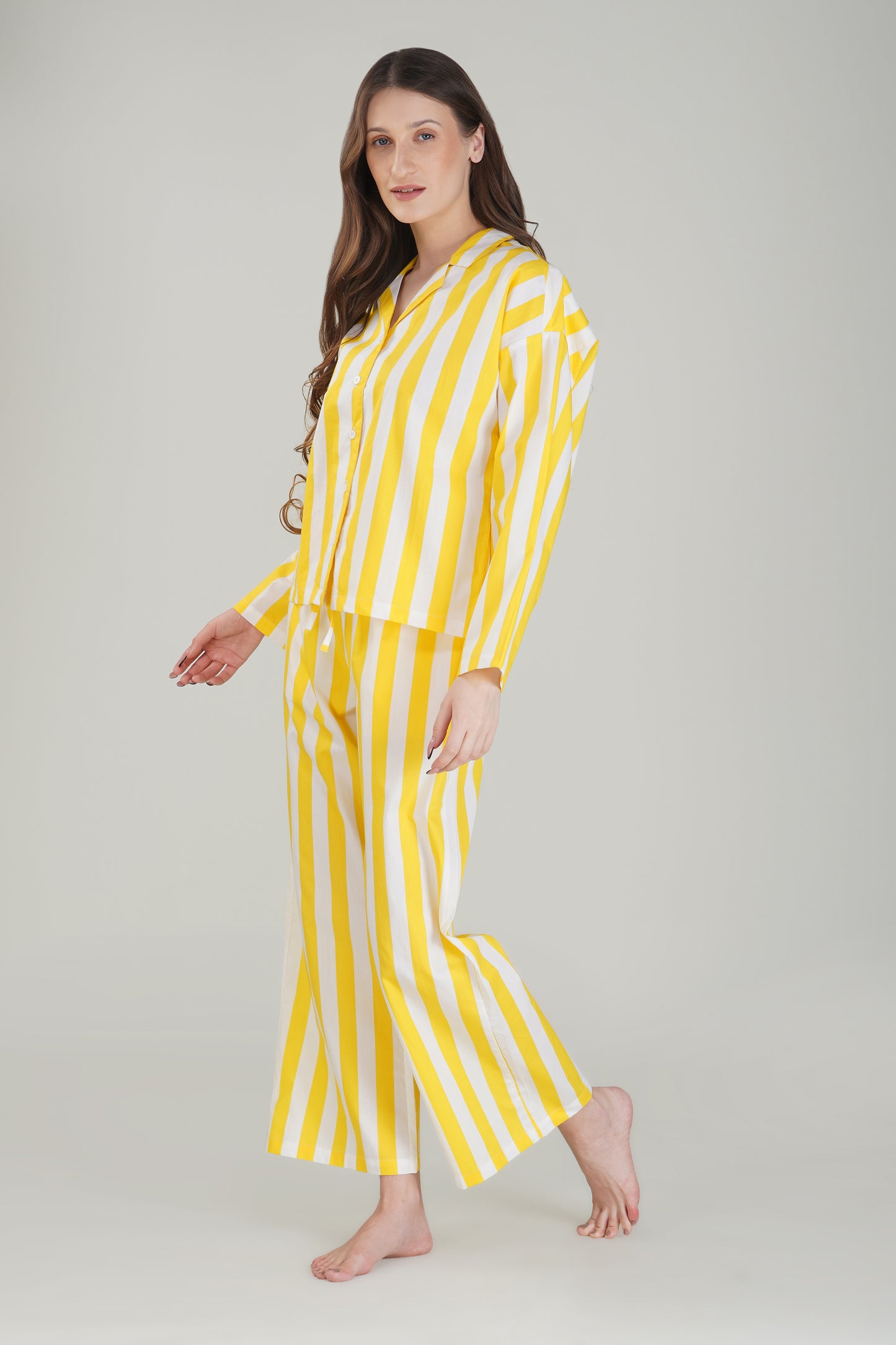 Citrus Stripe Pajama Set - thebriefsstory