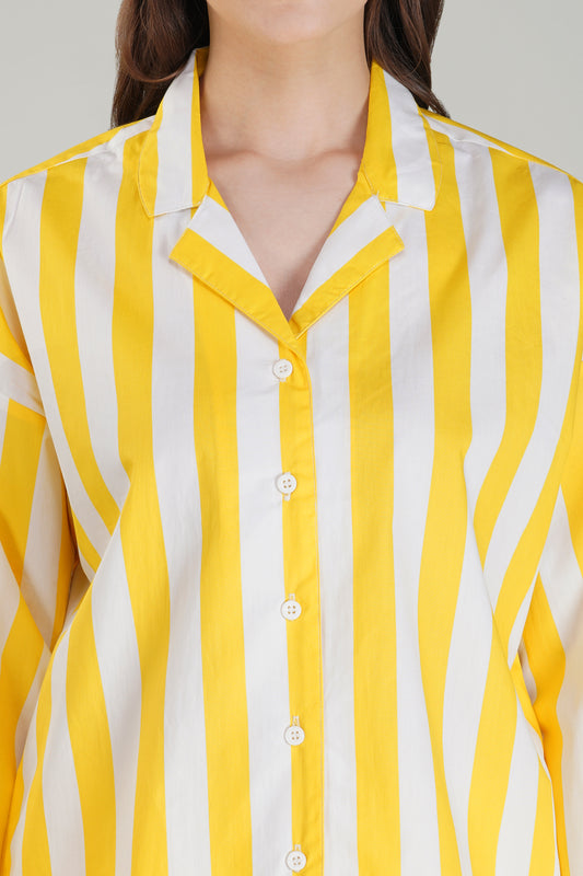 Citrus Stripe Pajama Set - thebriefsstory