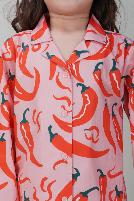 Little Chilli Charm Pajama Set - thebriefsstory