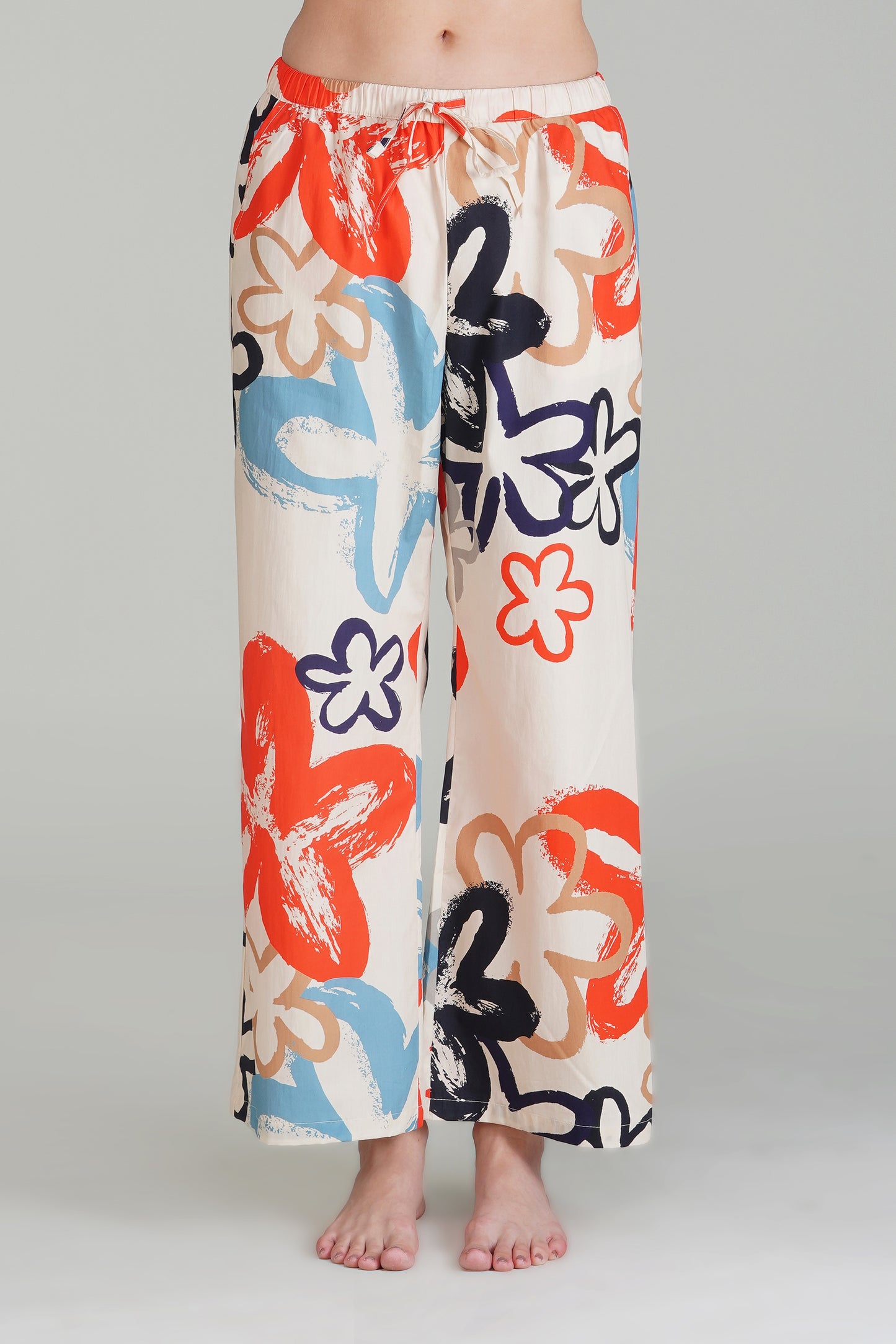 Abstract Blossom Pajama Set - thebriefsstory