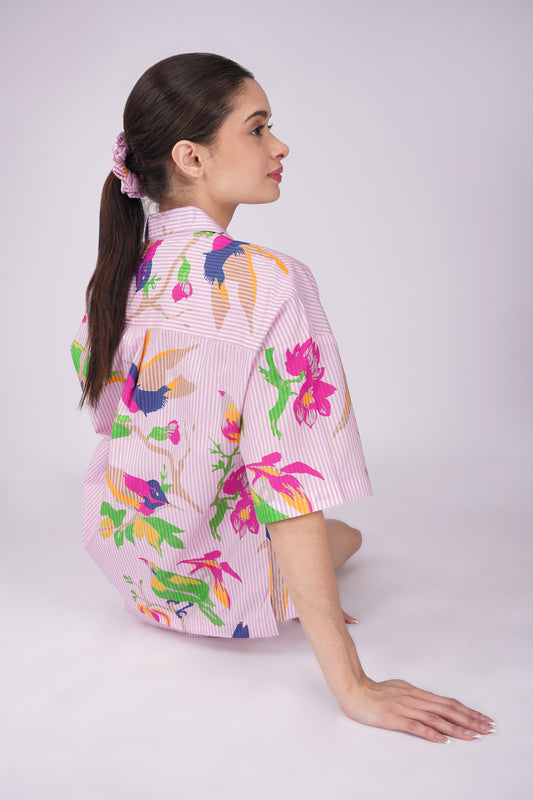 Paradise Parrots Shorts Set