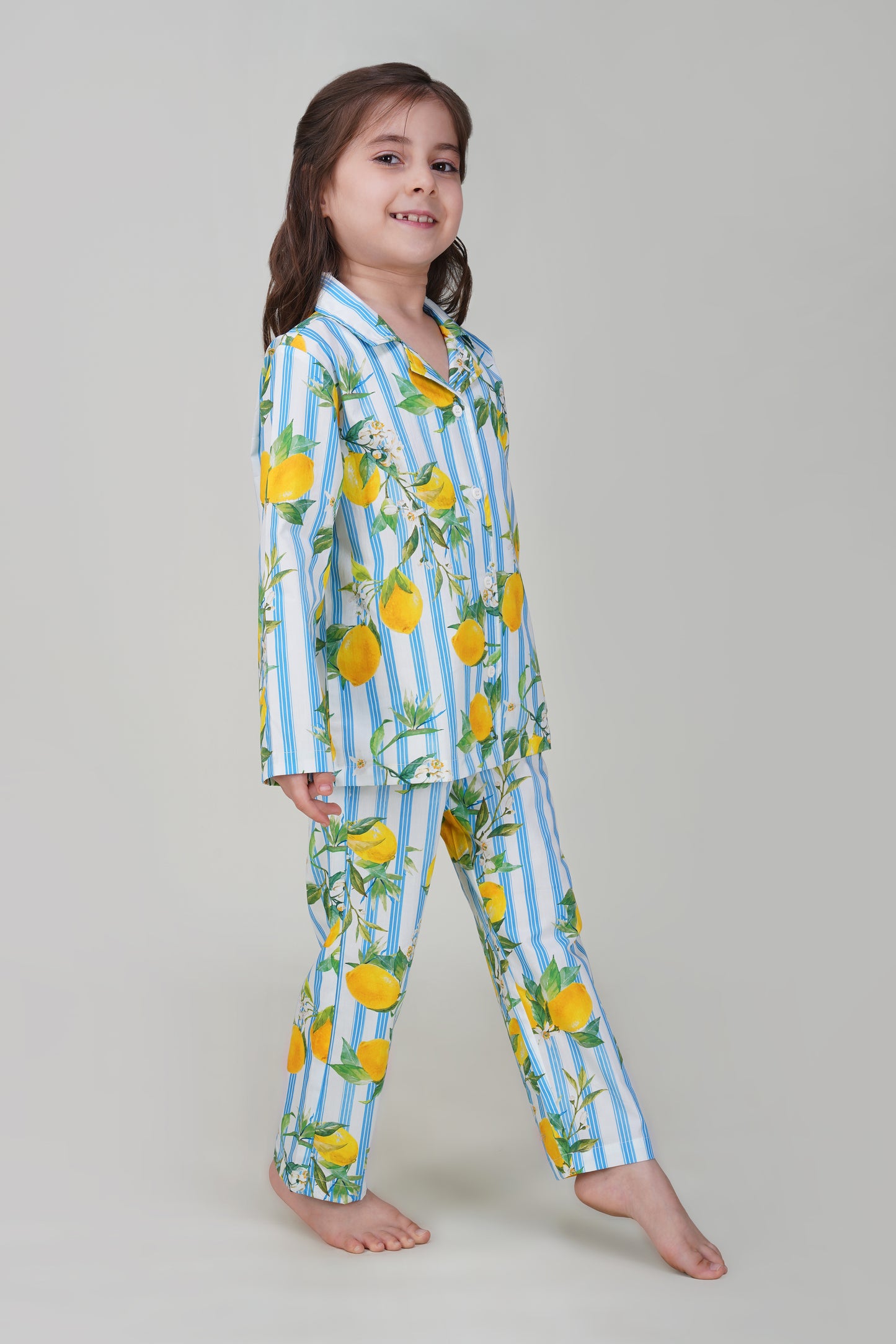 Little Blue Citrus Breeze Pajama set - thebriefsstory