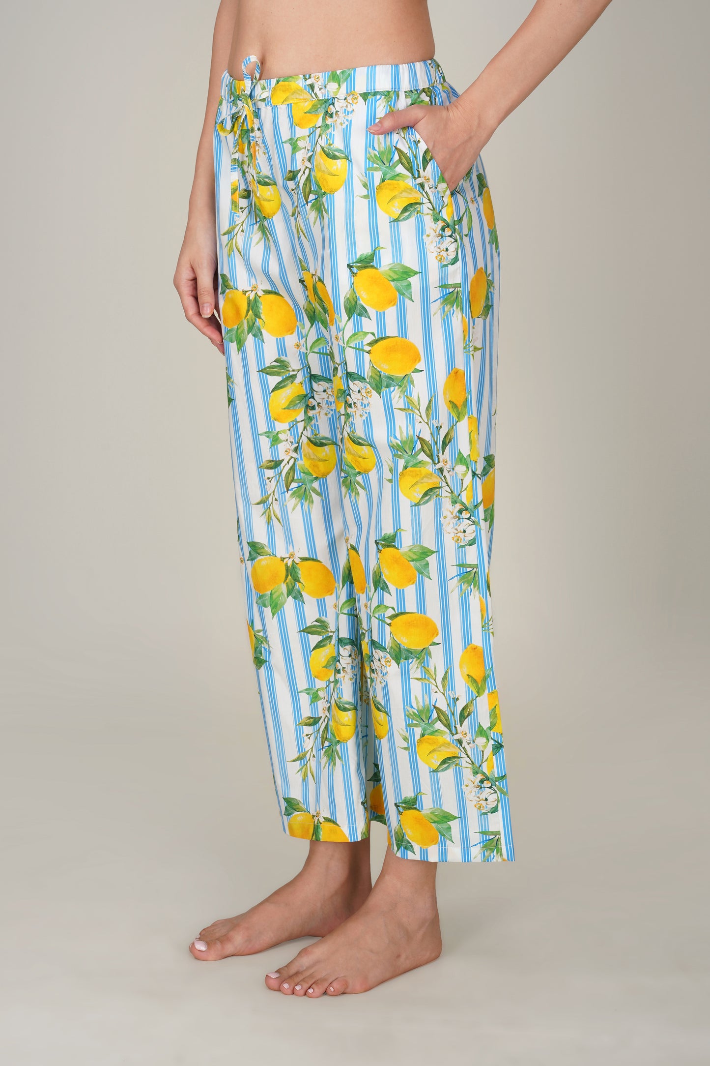 Blue Citrus Breeze Pajama set - thebriefsstory