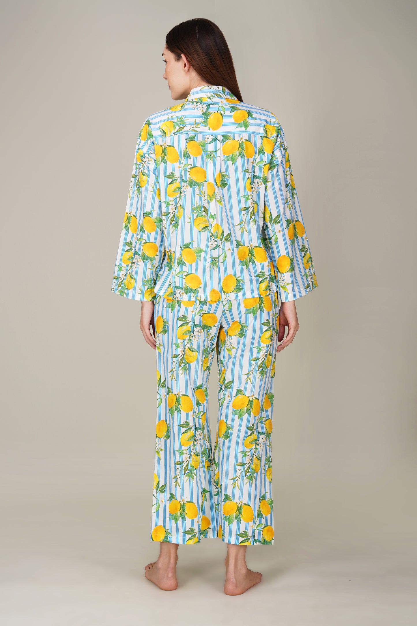 Blue Citrus Breeze Pajama set - thebriefsstory