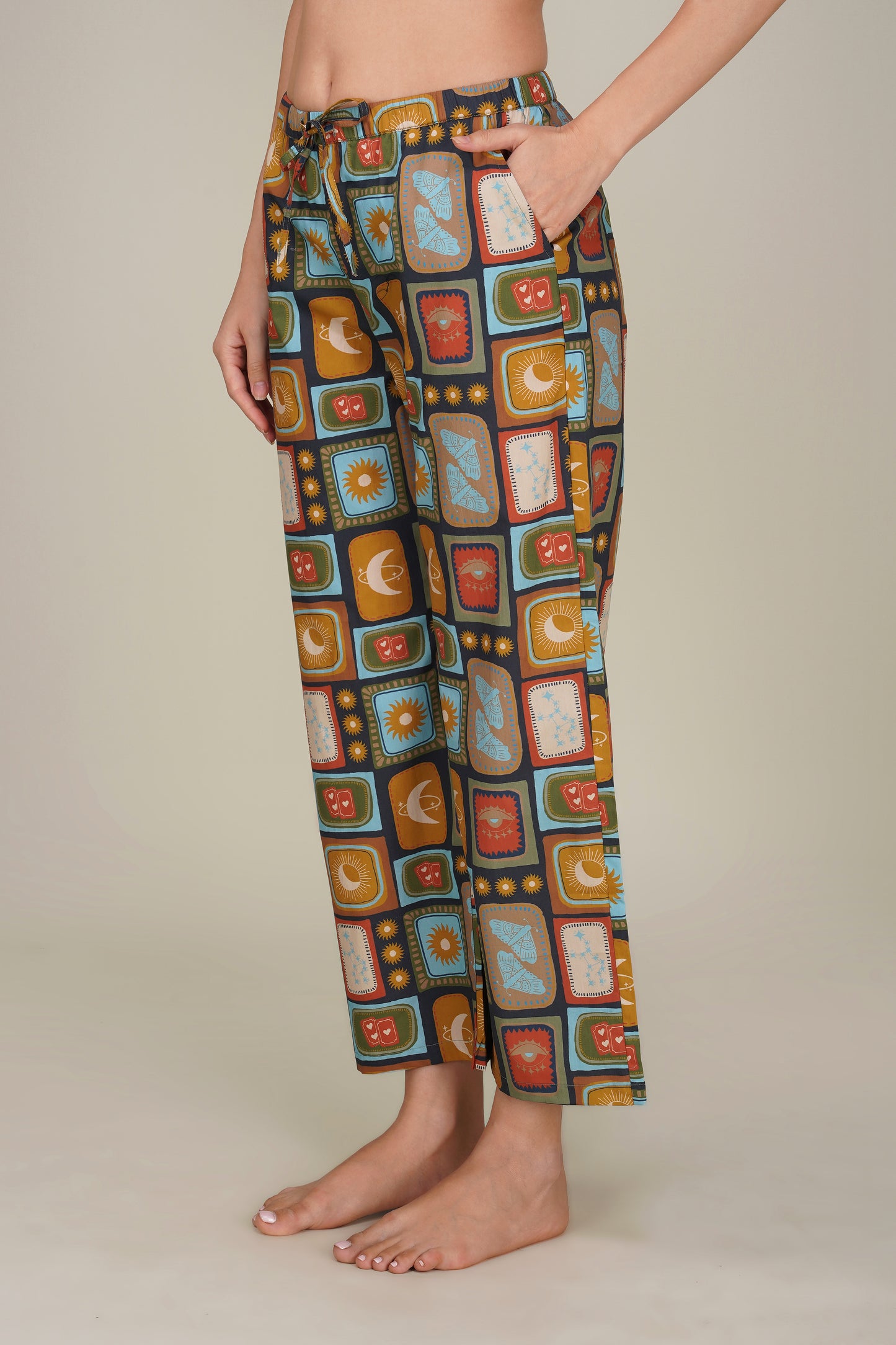 Cosmic Bloom Pajama Set - thebriefsstory