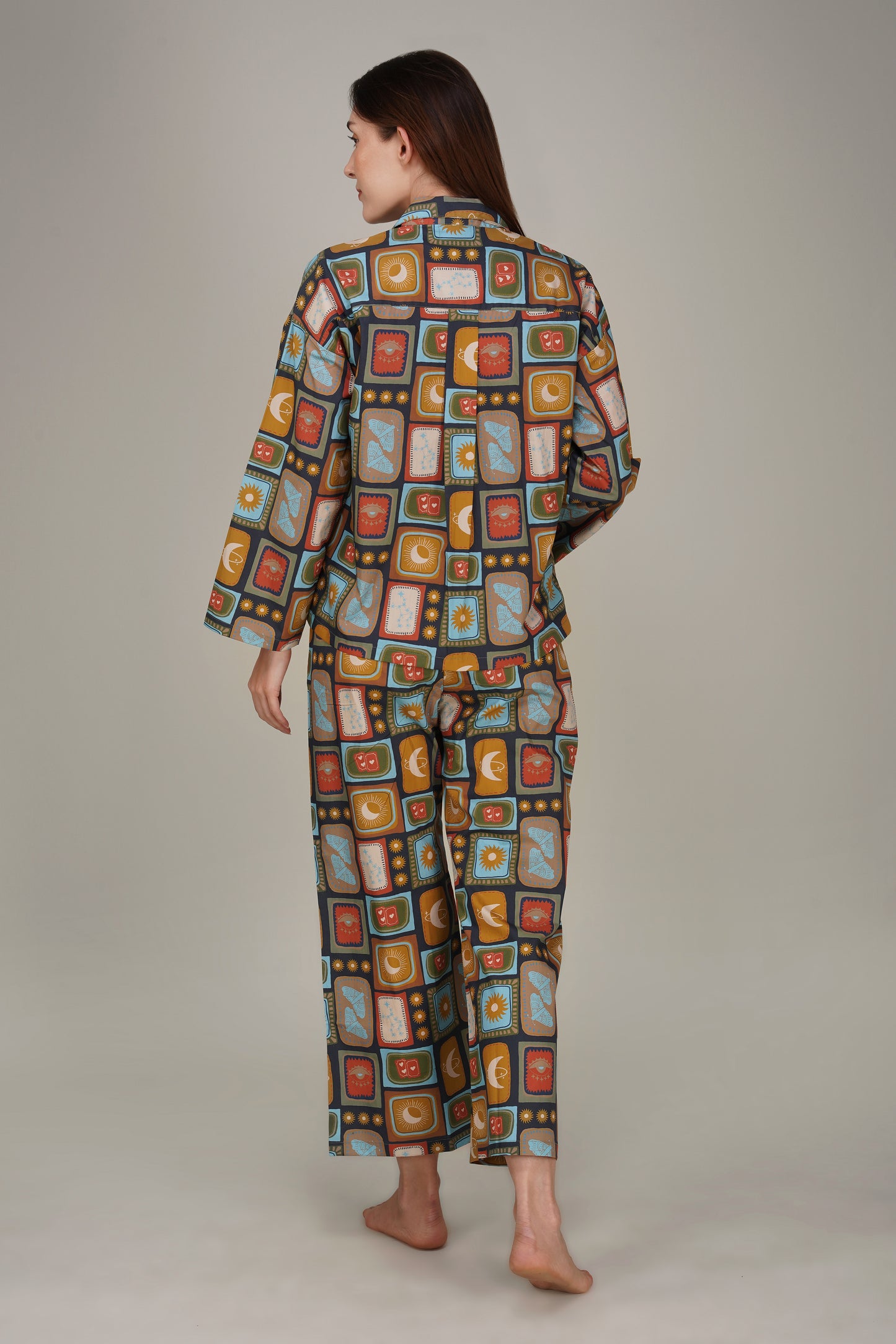 Cosmic Bloom Pajama Set - thebriefsstory