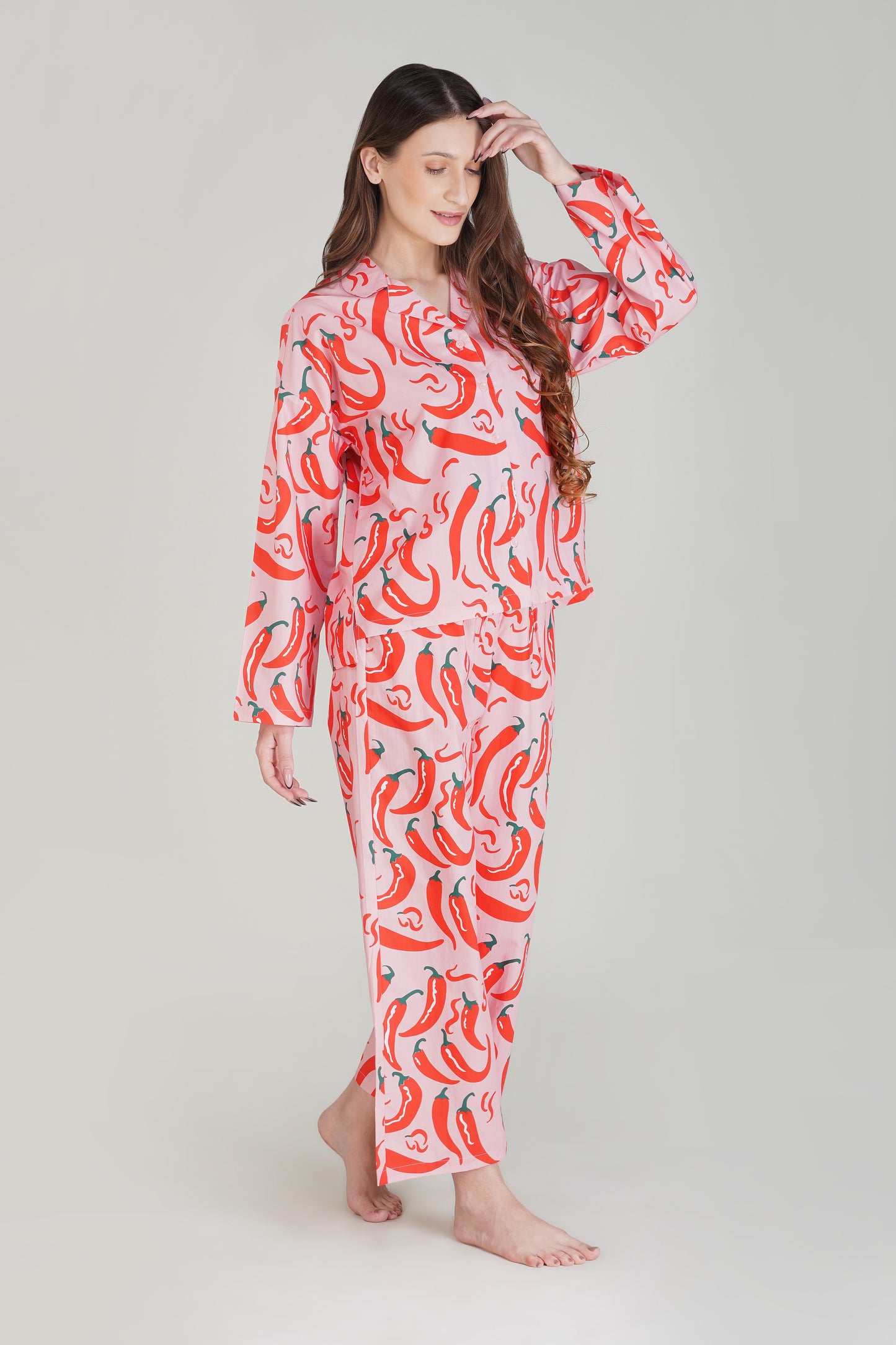 Chilli Charm Pajama Set - thebriefsstory