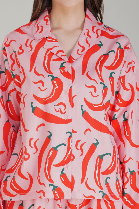 Chilli Charm Pajama Set - thebriefsstory