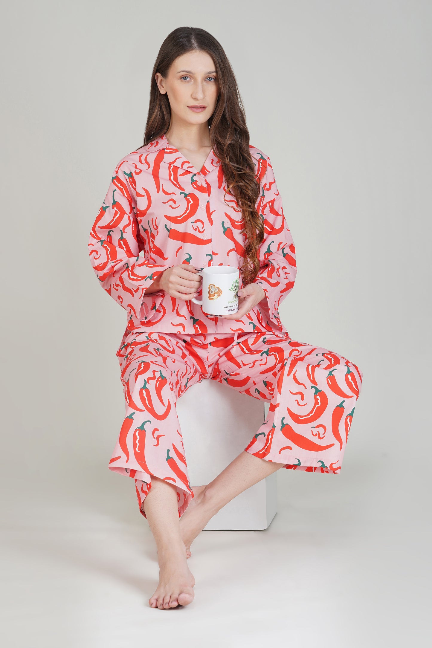 Chilli Charm Pajama Set - thebriefsstory