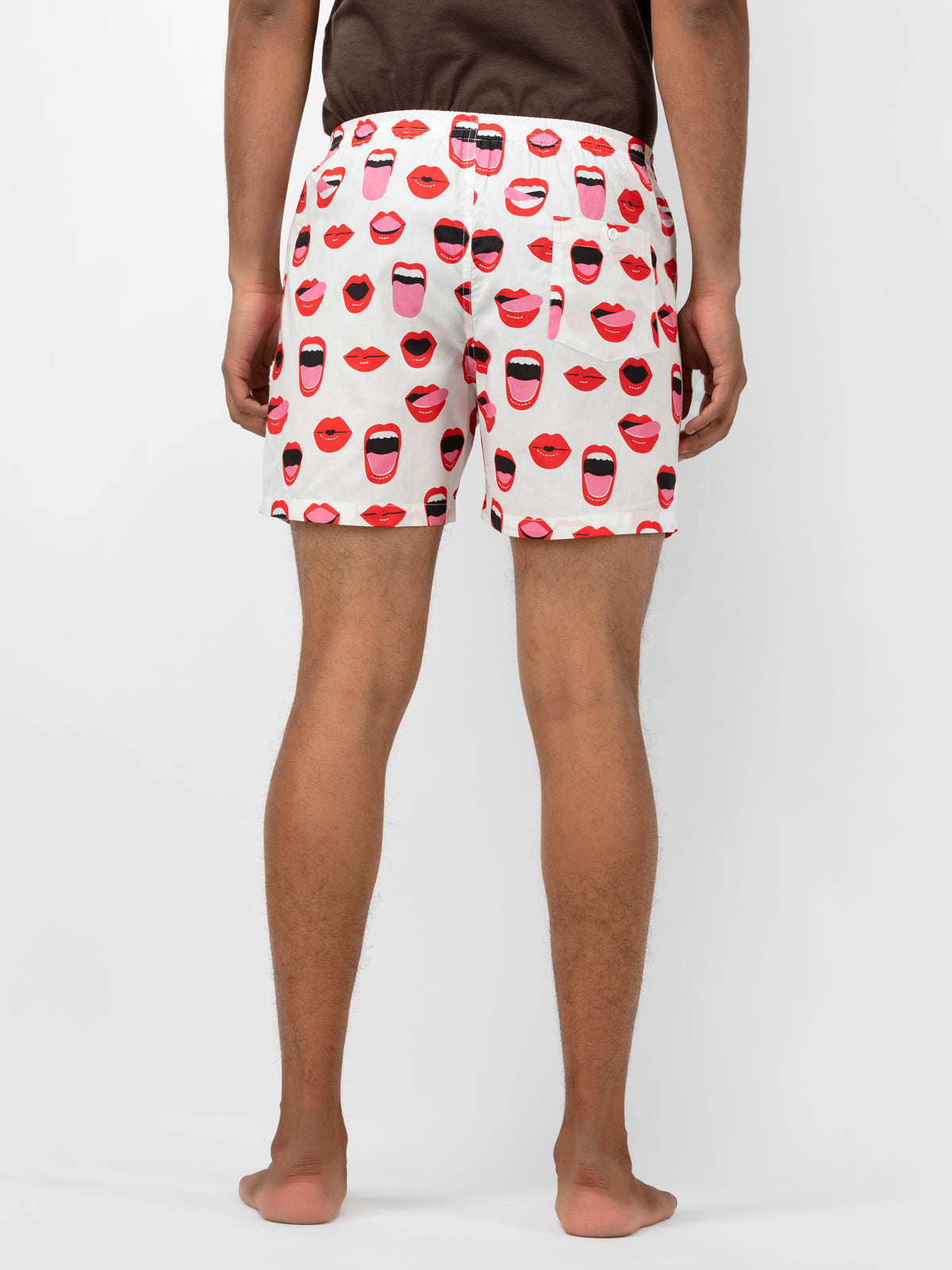 Surprise White Printed Cotton Boxer - thebriefsstory