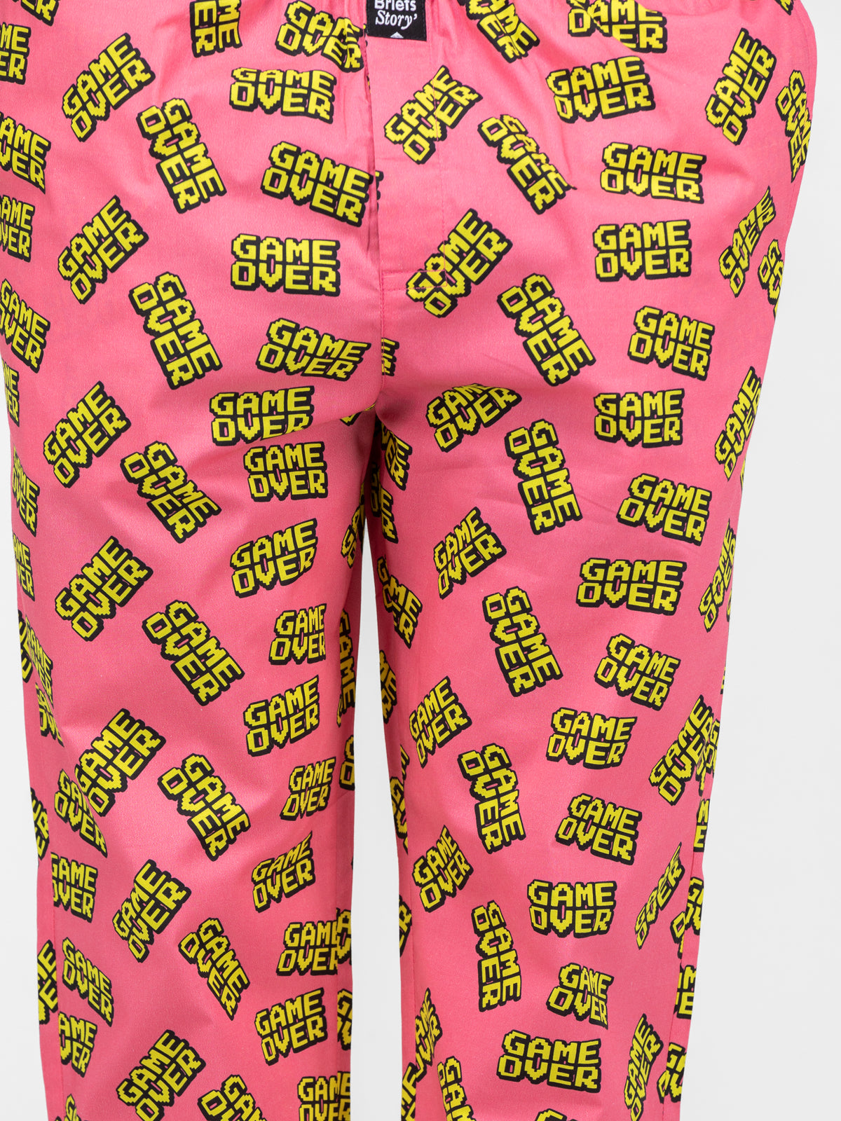 Wanna Play Again Pink Printed Cotton Pajamas - thebriefsstory