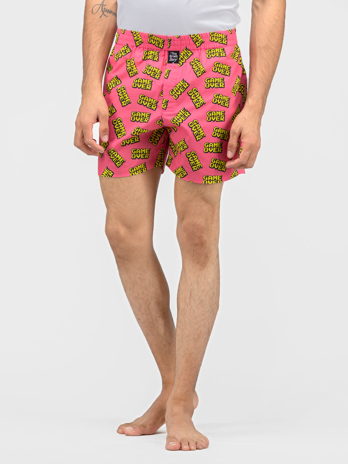 Wanna Play Pink printed cotton boxers - thebriefsstory